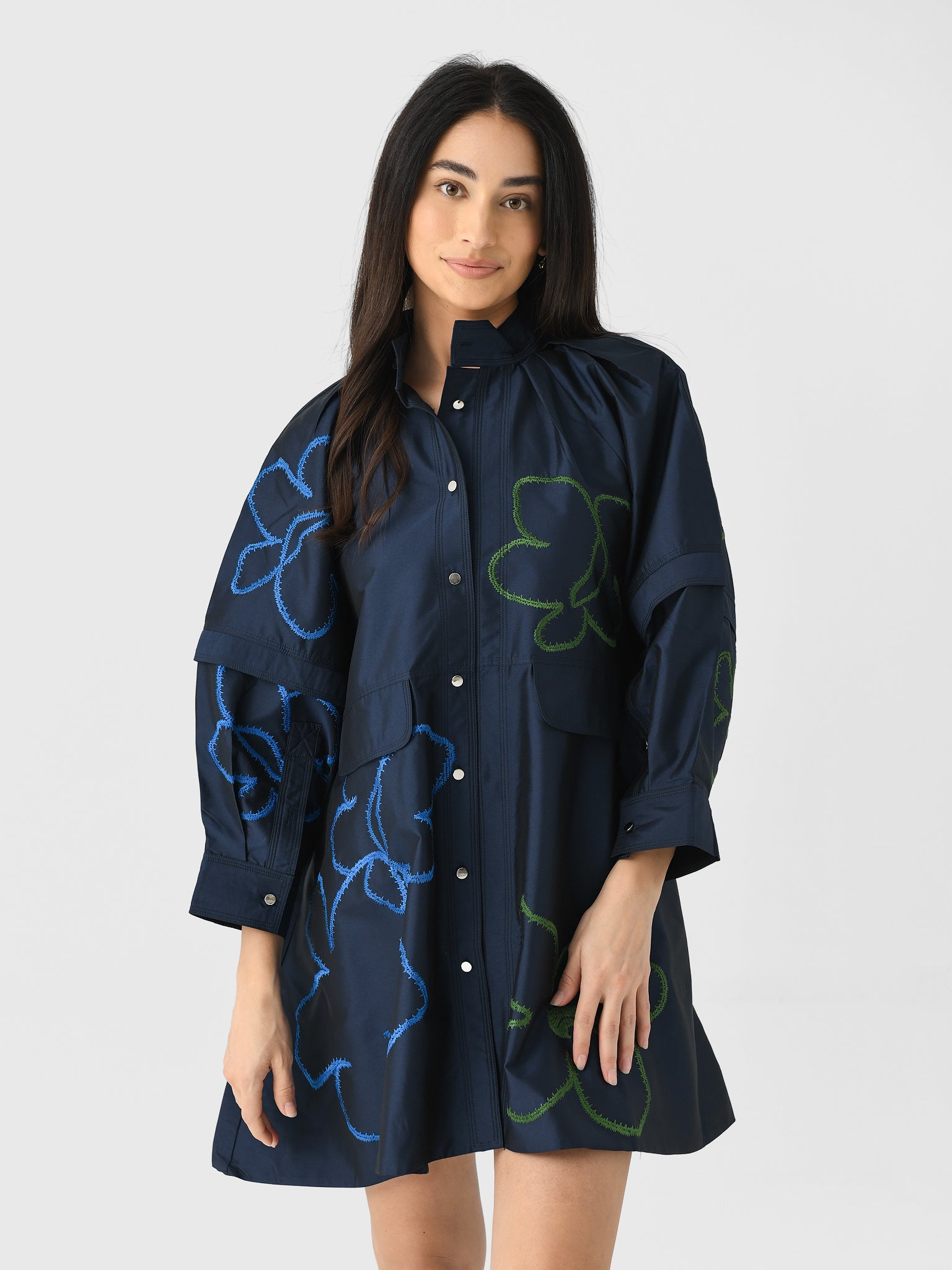 Lovebirds Women's Classic Zahara Dress, Midnight Blue, Polyester | Size: Xs