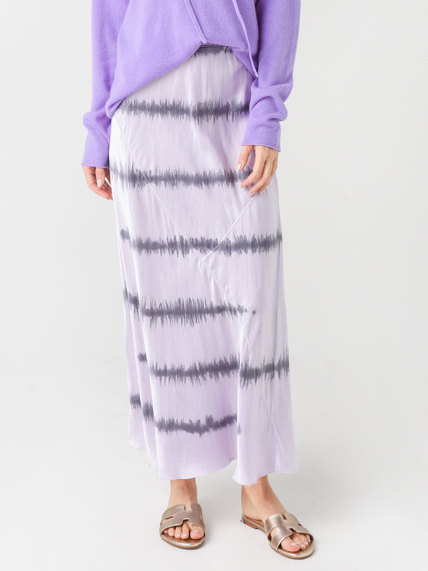 ATM Women's Silk Charmeuse Skirt - Saint Bernard