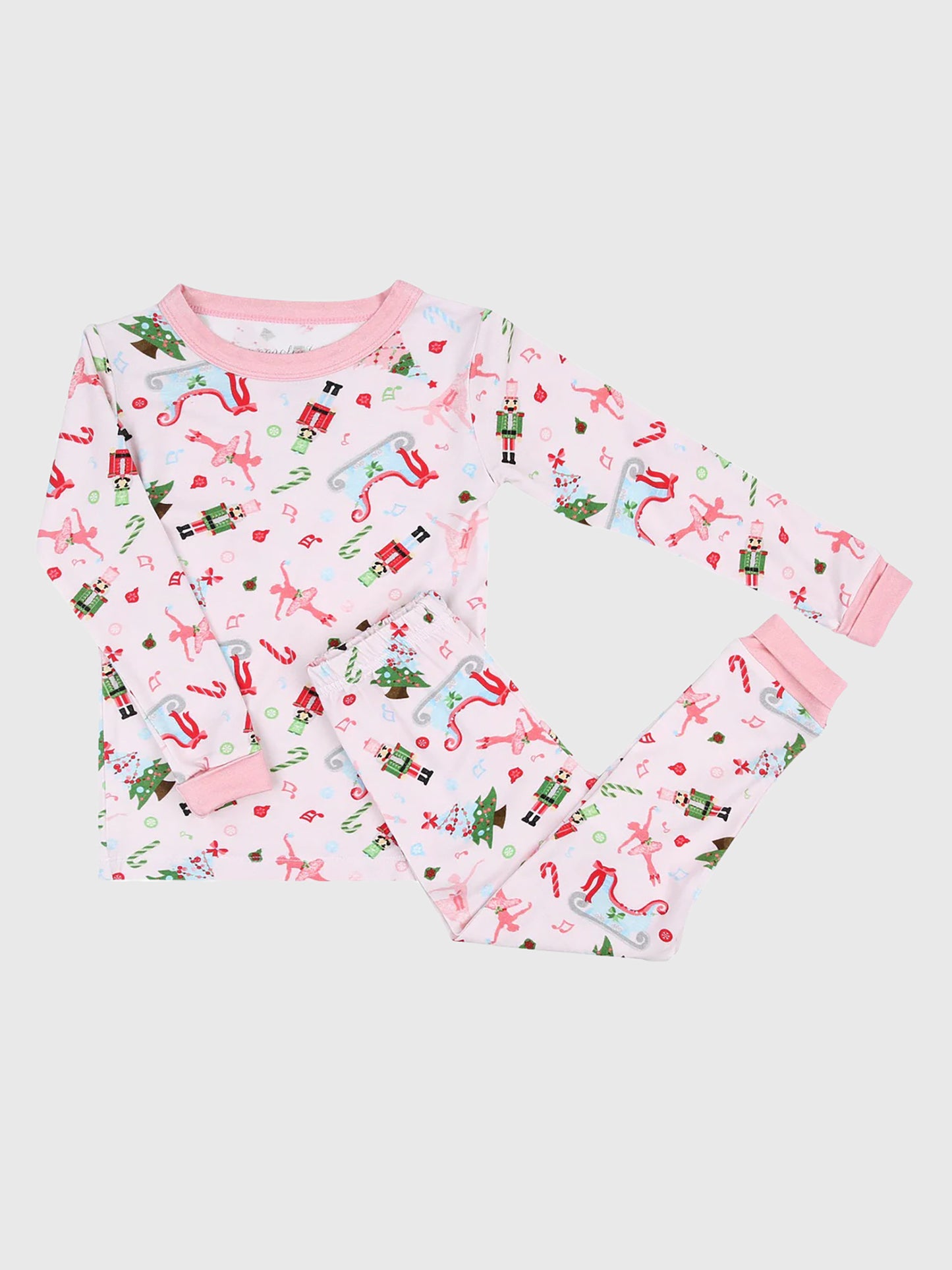 Magnolia Baby Girls' Nutcracker Joy Long Pajama Set - Saint Bernard