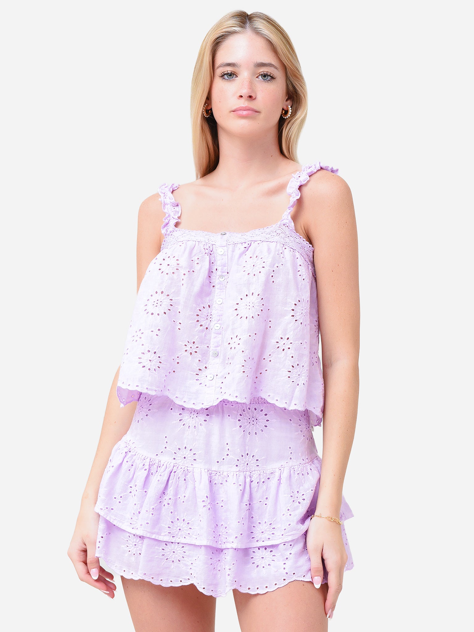 strapless open back dress LEAH LACE MAXI DRESS main image 1