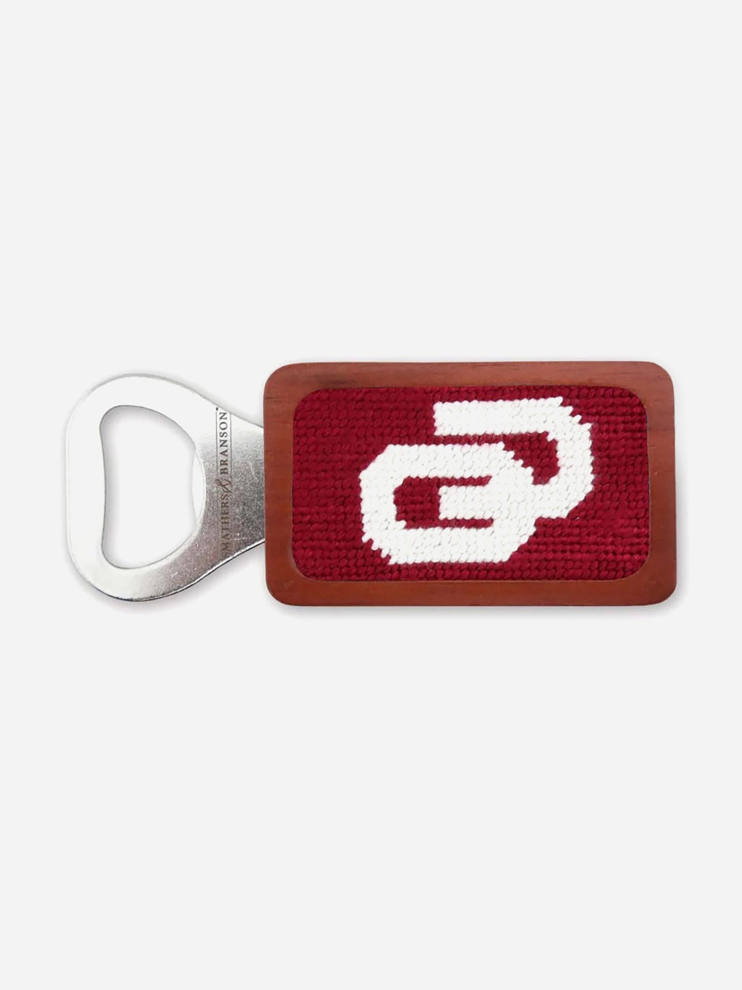 Smathers + Branson University of Oklahoma Needlepoint Bottle Opener - Saint Bernard