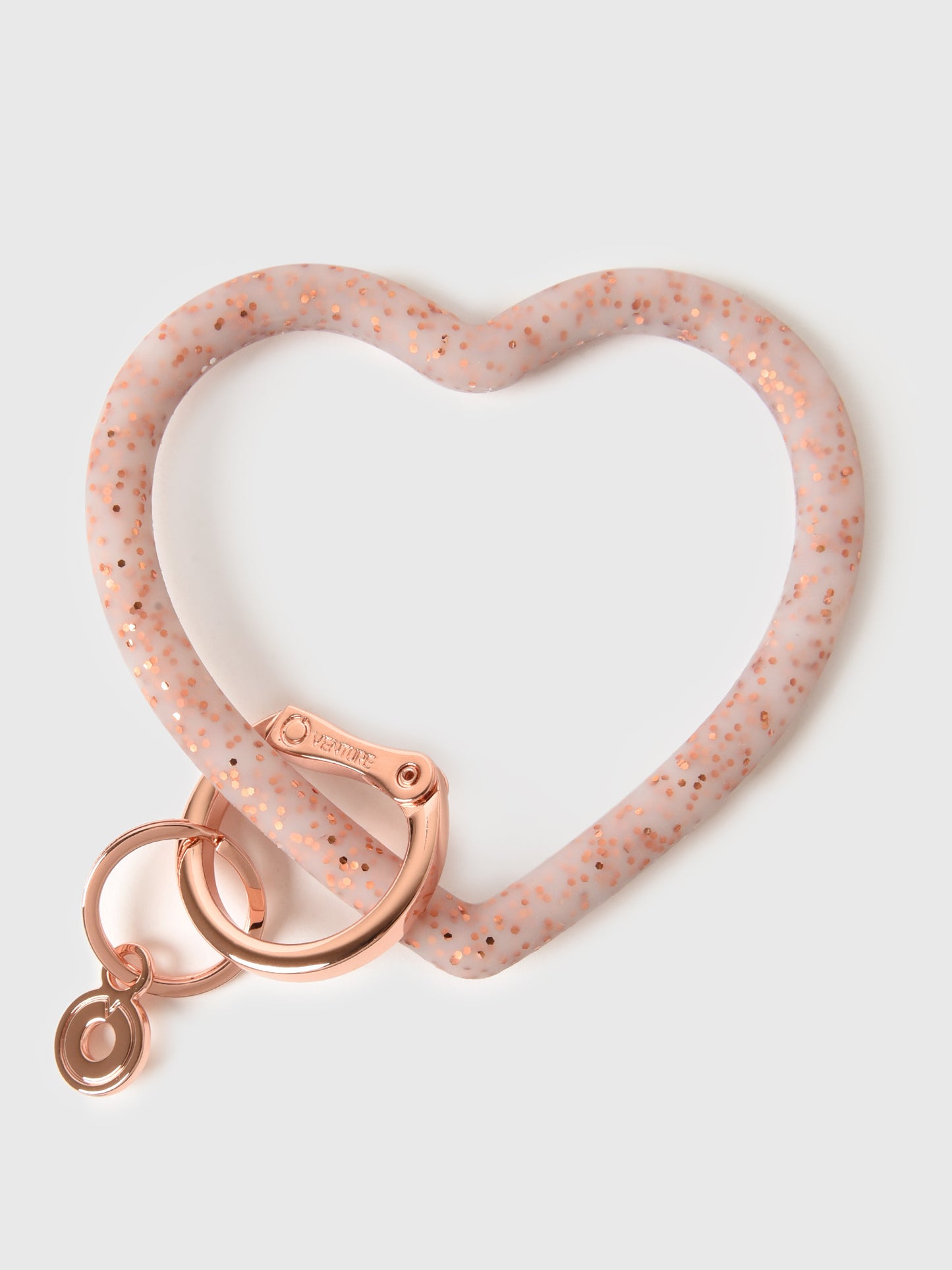 O-Venture Heart Silicone Key Ring - Saint Bernard