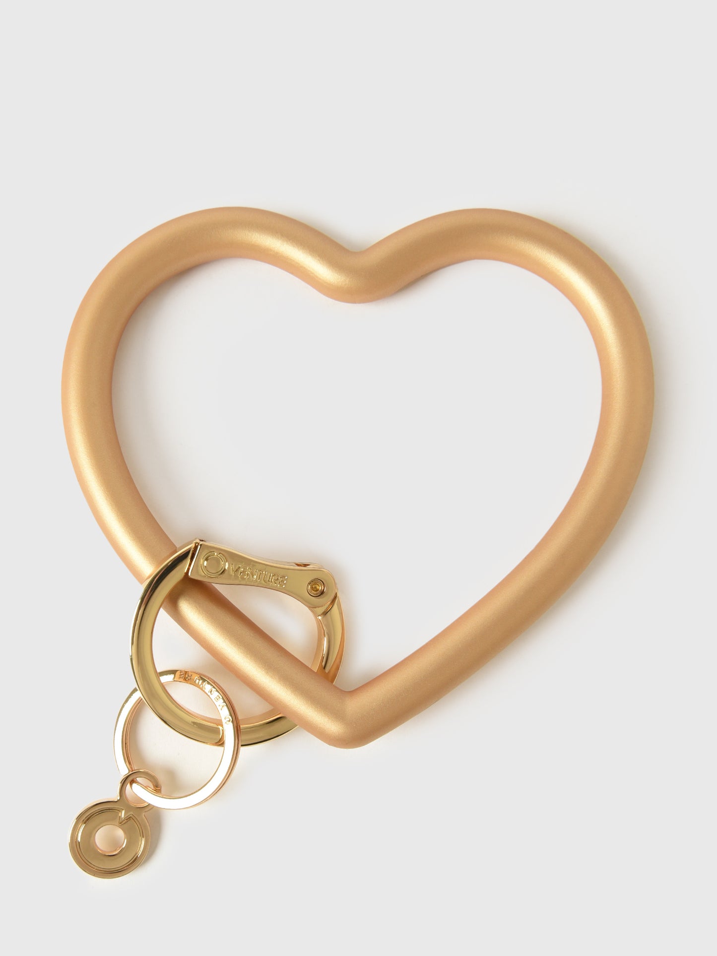 O-Venture Heart Silicone Key Ring - Saint Bernard