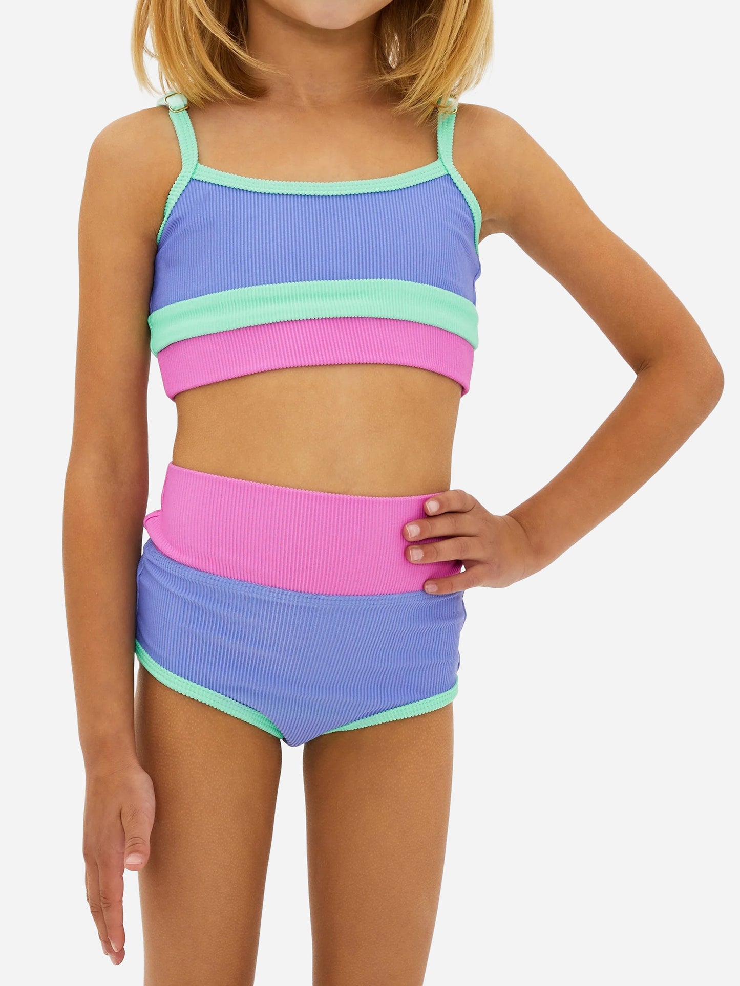 Beach Riot Girls' Little Eva + Emmie Bikini Set - Saint Bernard