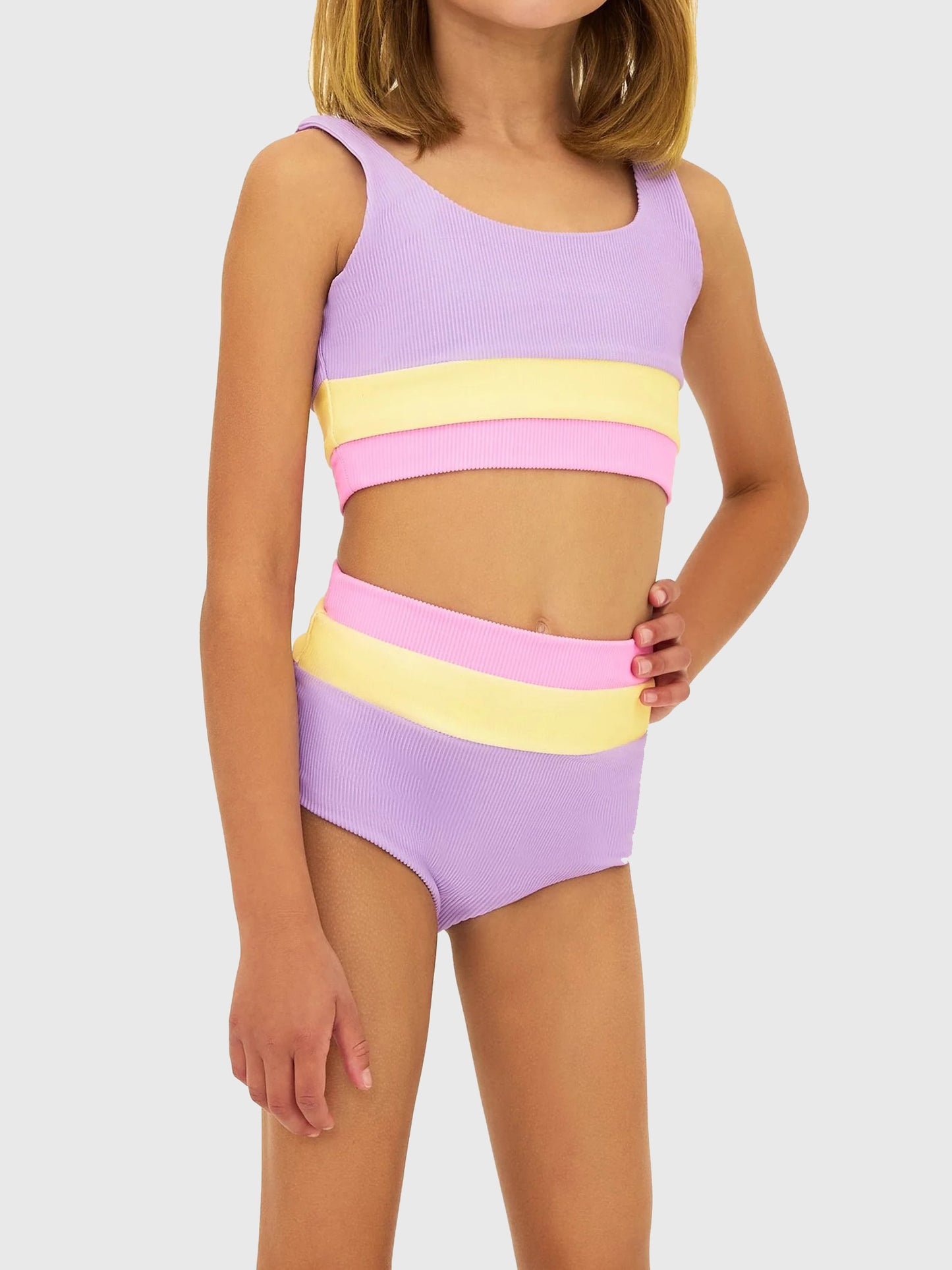 Beach Riot Girls' Little Mackenzie + Heidi Bikini Set - Saint Bernard