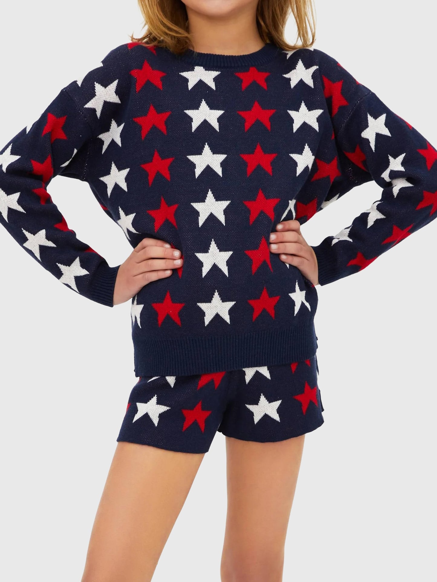 Beach Riot Girls' Little Callie Sweater - Saint Bernard