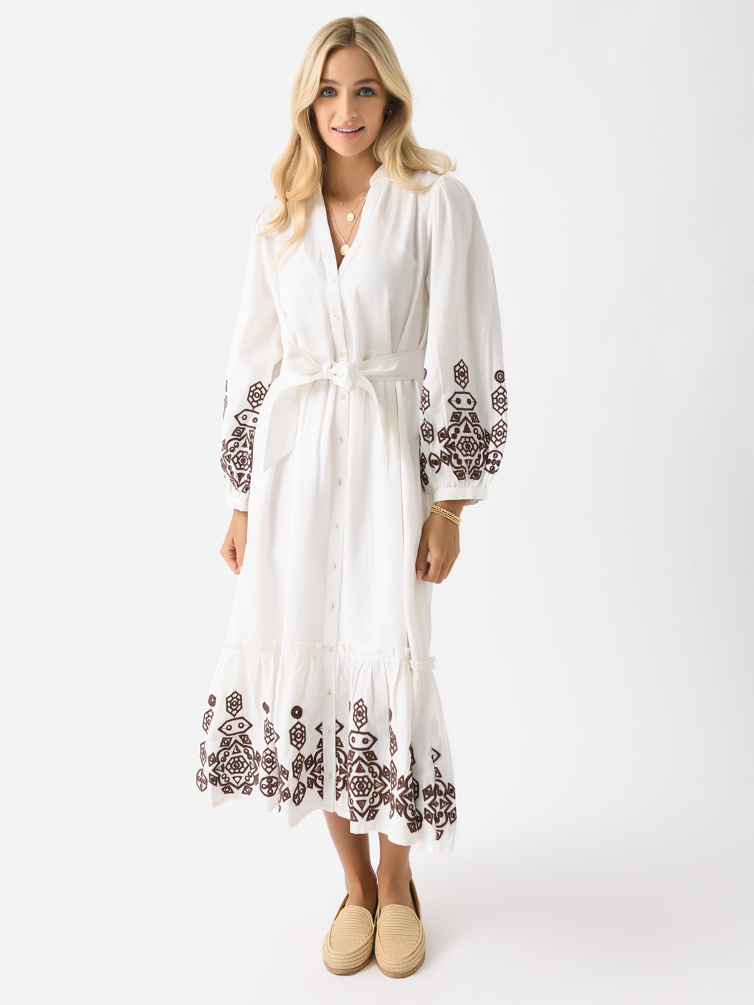 Cleobella Women's Gracie Midi Dress  Saint Bernard