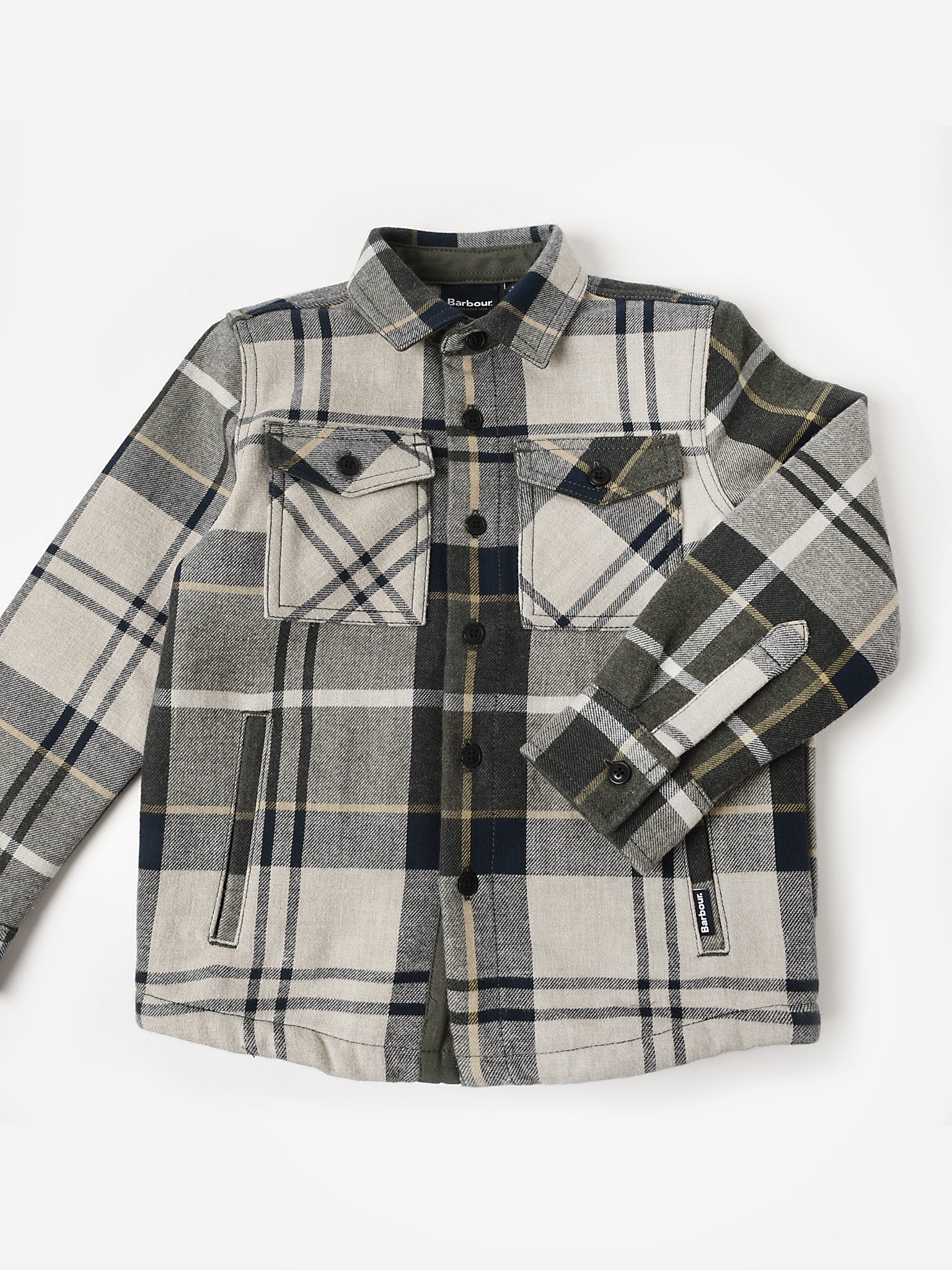 Barbour Boys' Tartan Overshirt Saint Bernard