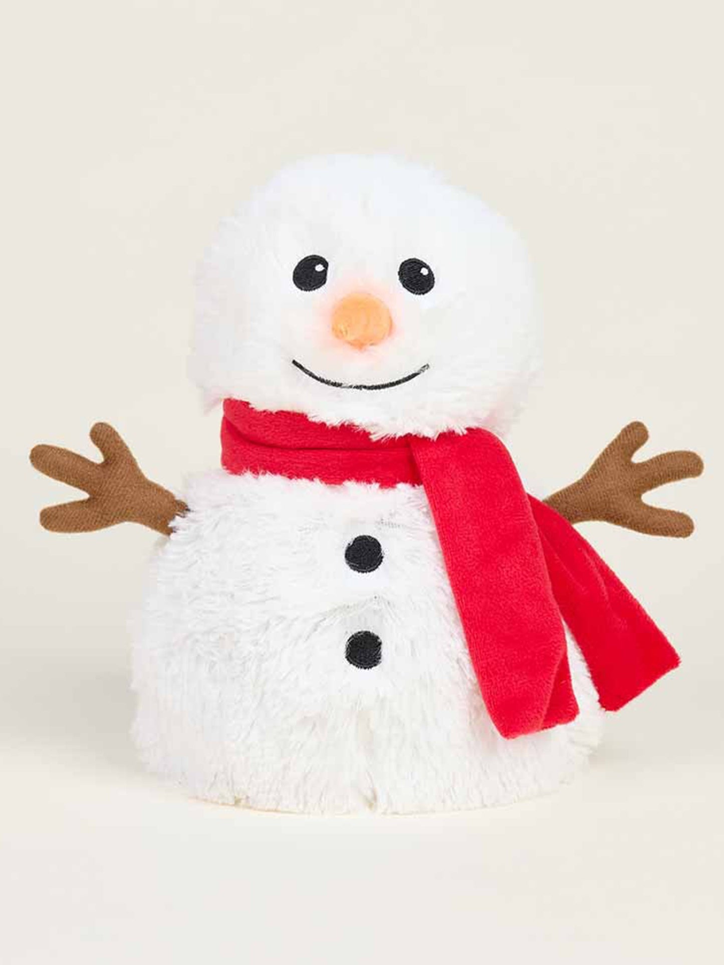 Warmies Red Scarf Snowman Warmies - Saint Bernard