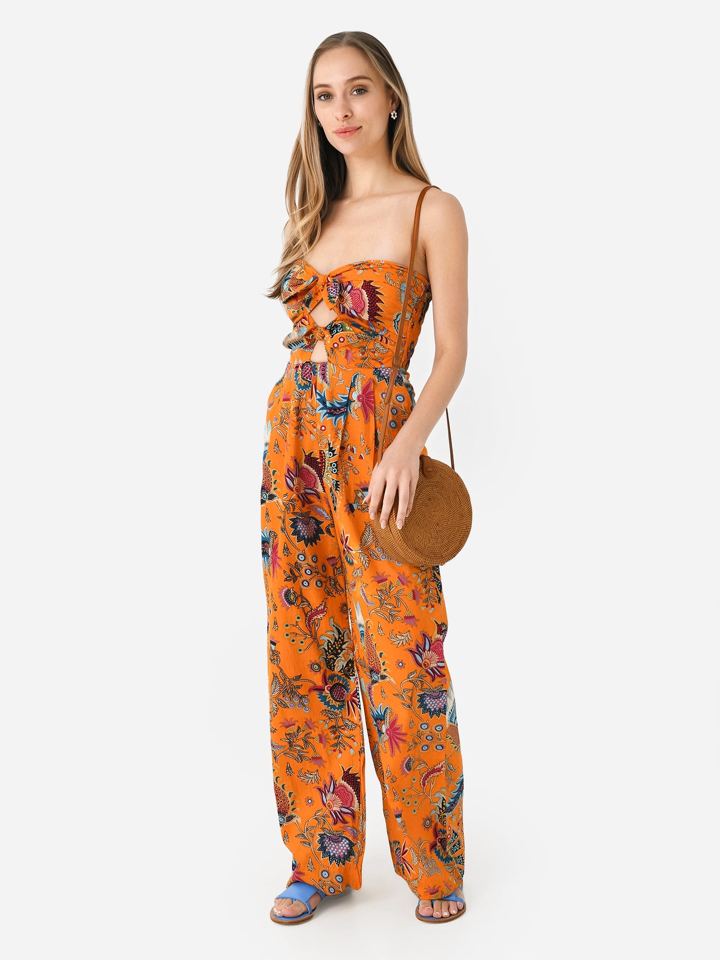 Charina Sarte Women's Talaia Ribbon Jumpsuit - Saint Bernard