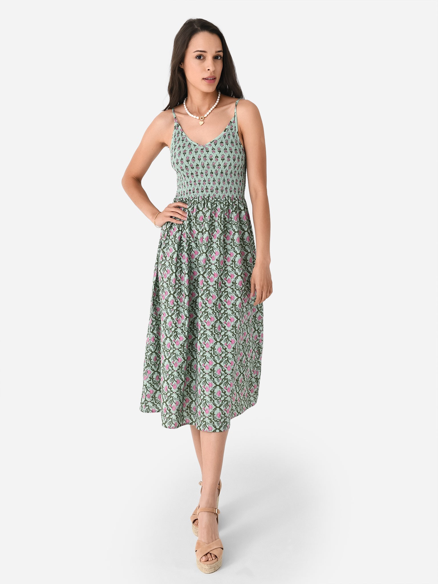 adair velvet-trimmed midi dress Boden Women's Tilda Velvet Midi Dress in Blue