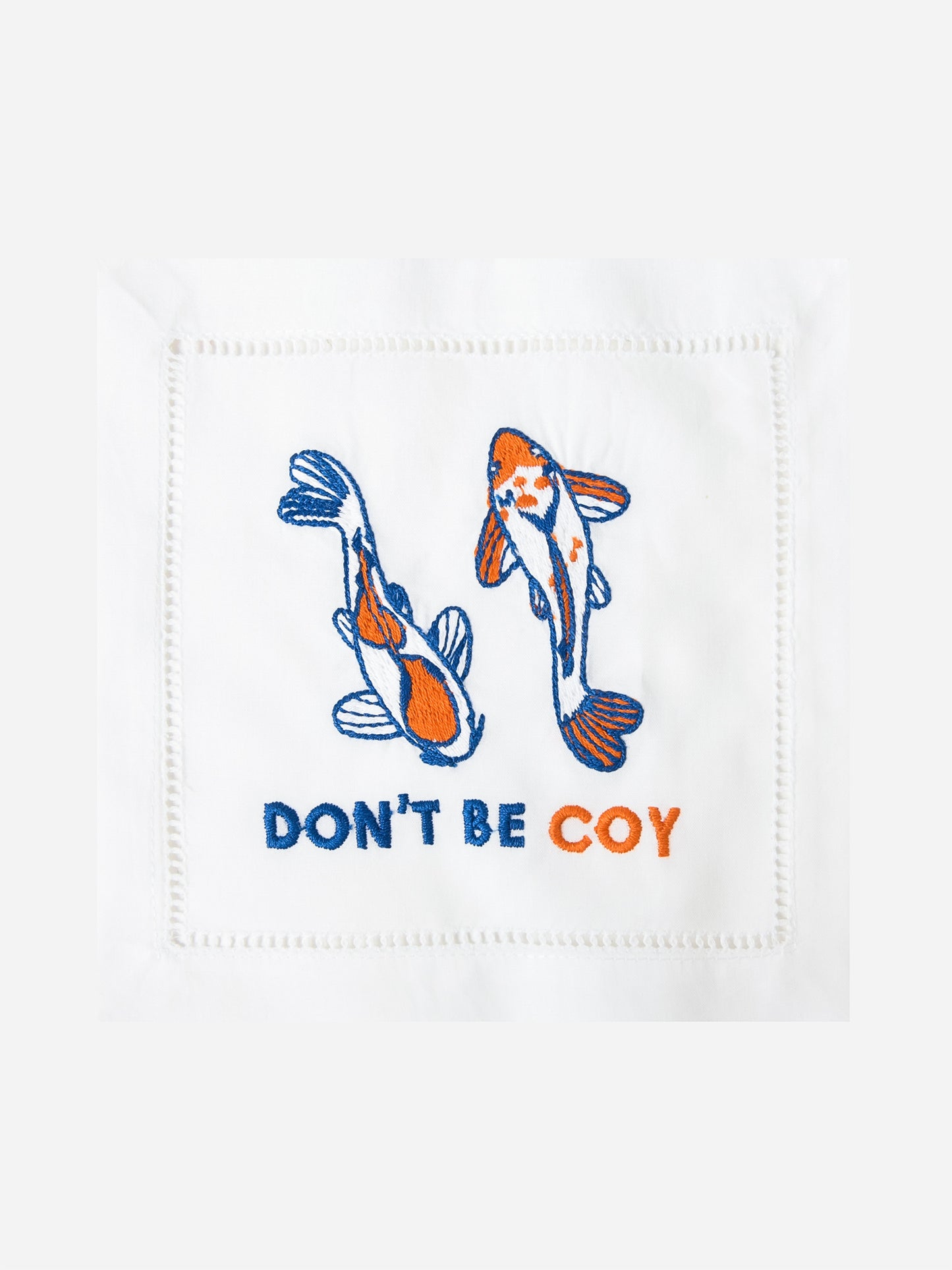 August Morgan Don't Be Coy Cocktail Napkin Set - Saint Bernard