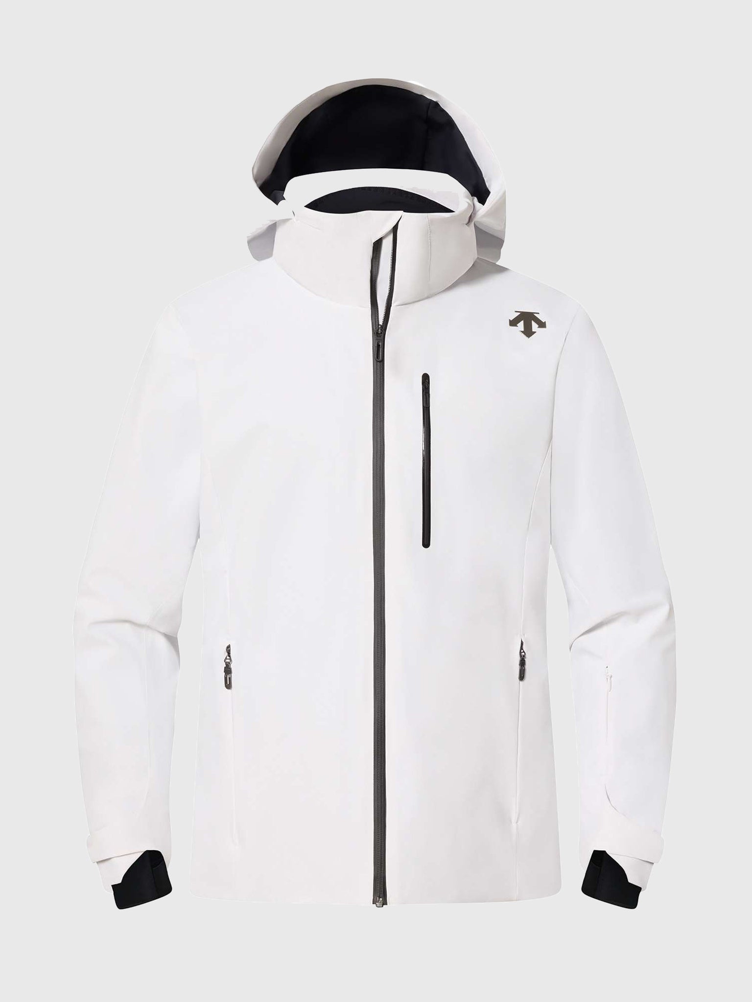 descente ski gear Descente Men's Josh Jacket, Super White, Polyester | Size: 2XL
