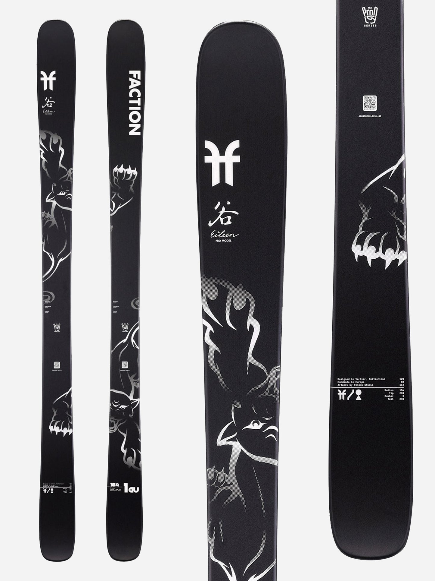 Faction Limited Edition Prodigy 1 GU Skis 2024 - Saint Bernard