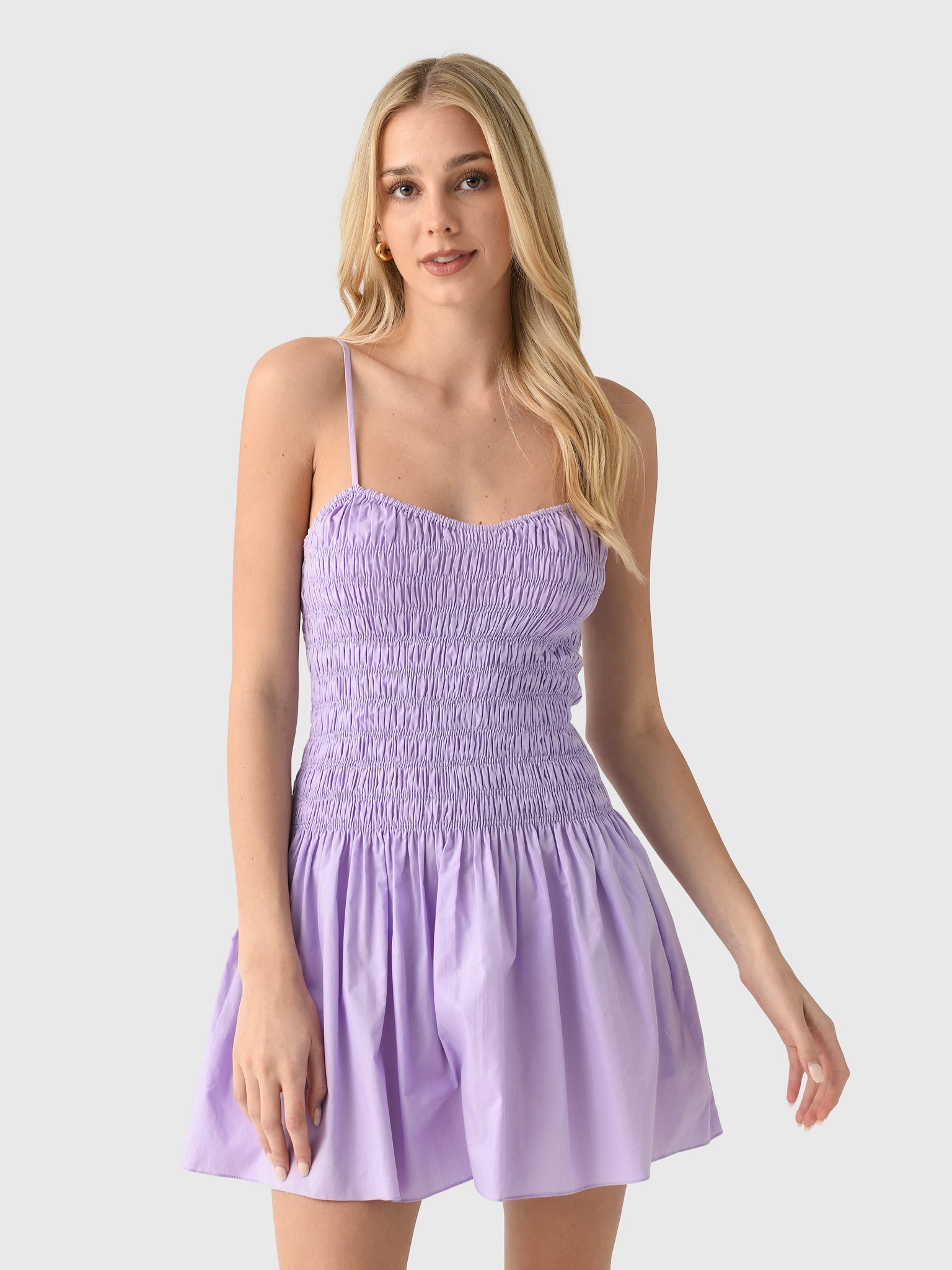 faithfull ilia mini dress Faithfull | Women's Araceli Mini Dress Lilac