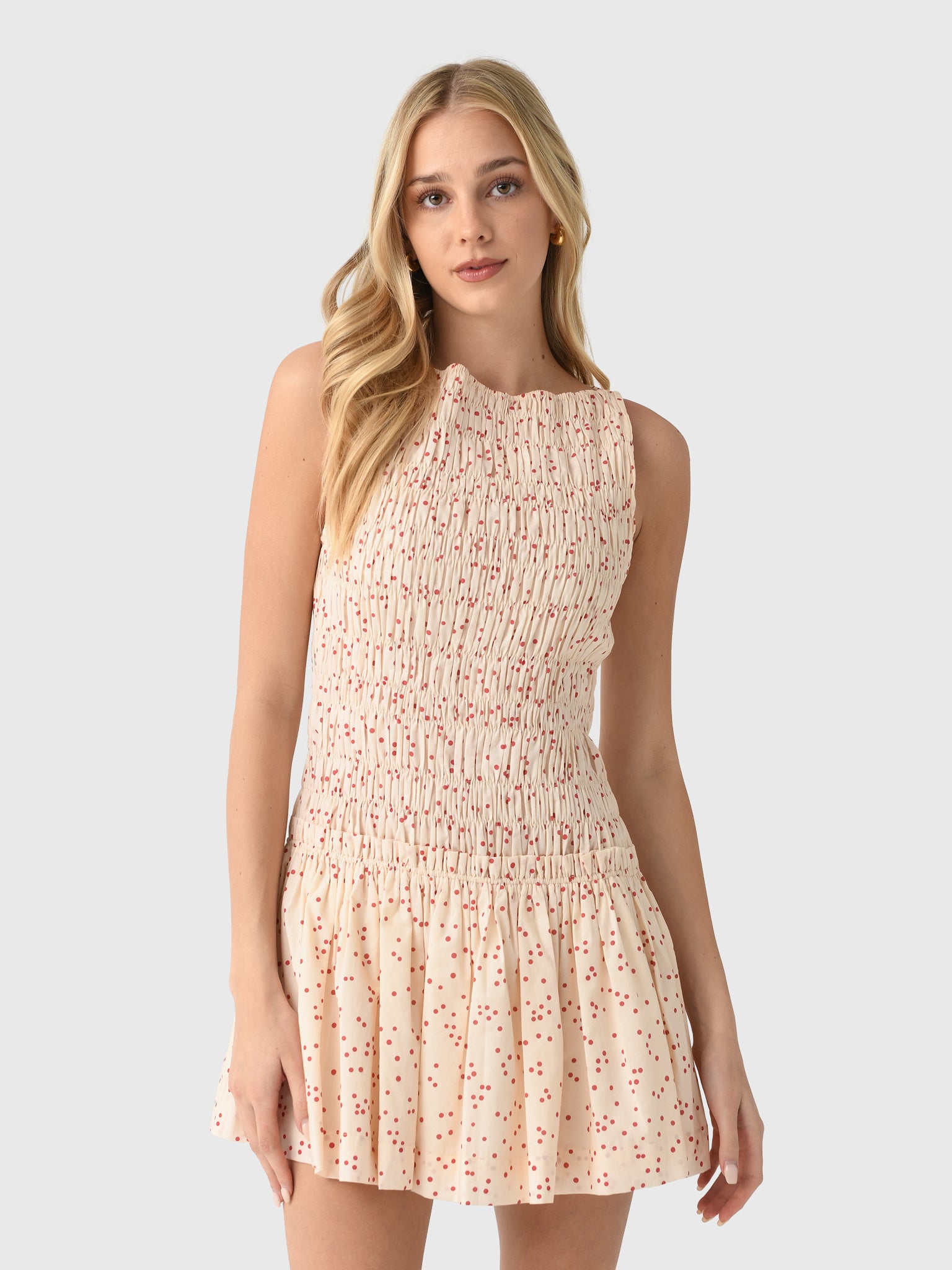 mini dress brands FAITHFULL Gala in Ivory Jump-February25 sleeve:32/33 ASOS DESIGN Maternity plunge a drawstring front and