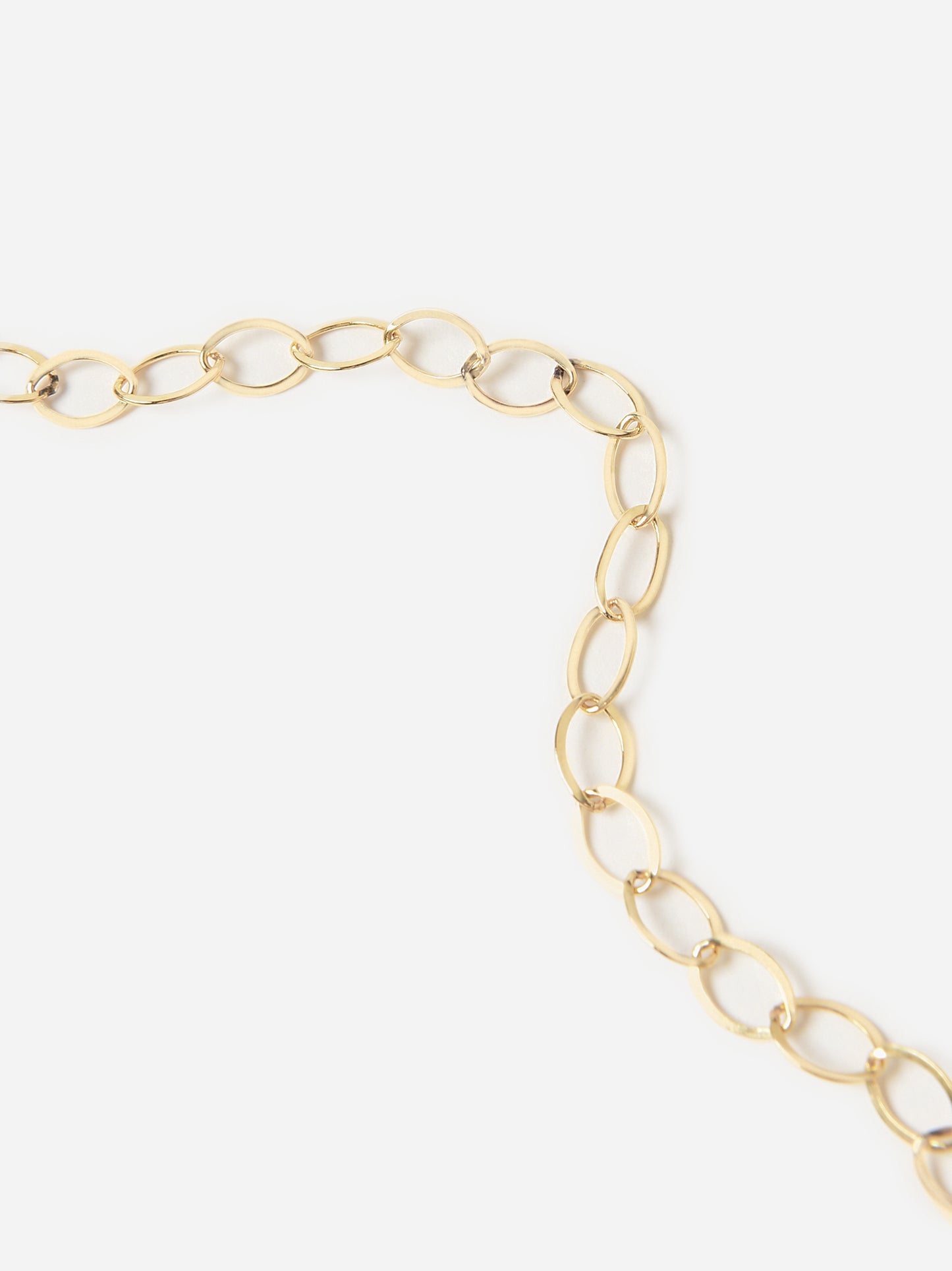 Flat Oval Link BraceletxGOLD-alt2