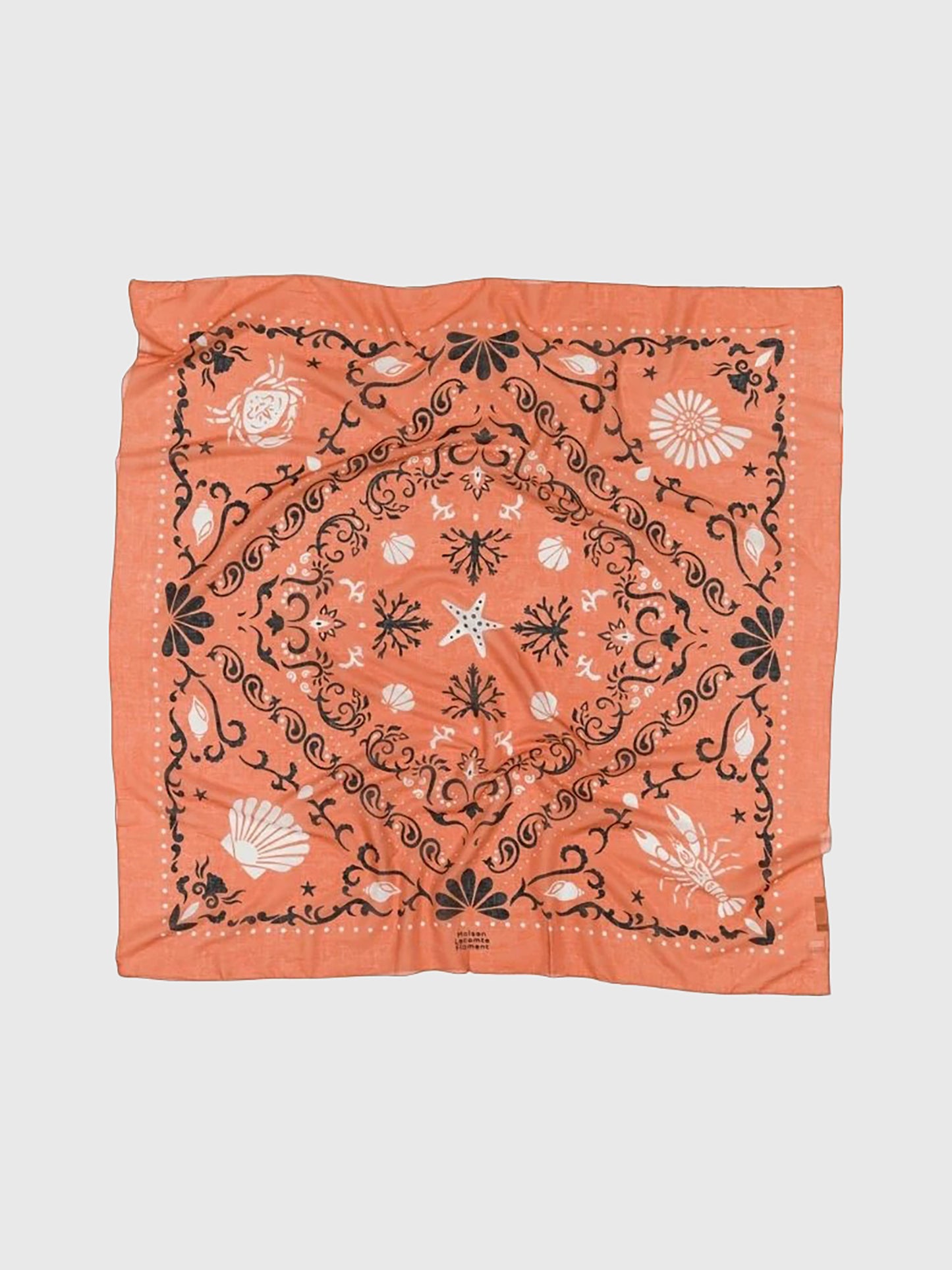 Maison Lecomte Flament Women's Crustacés Bandana Scarf - Saint Bernard
