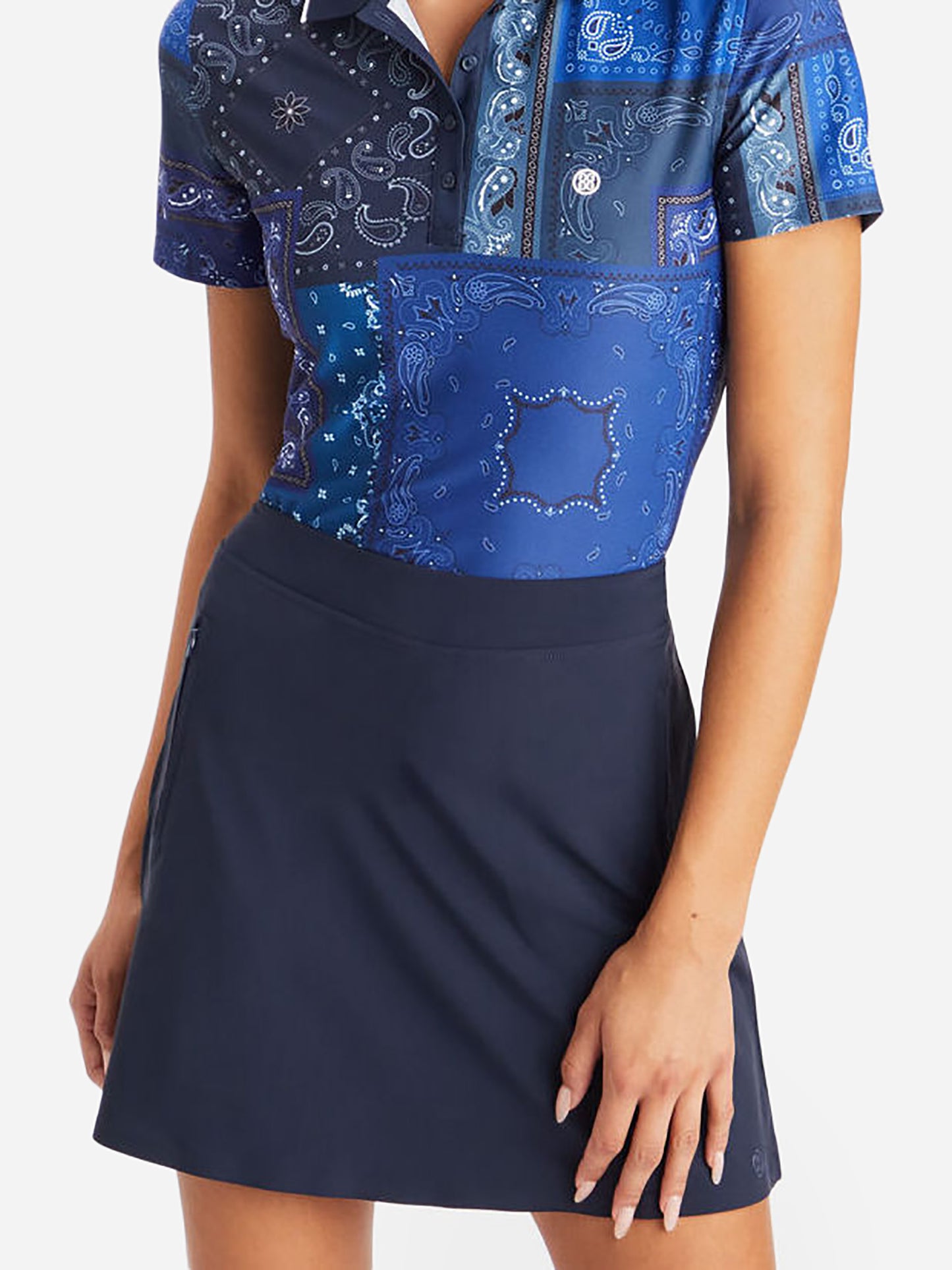 G/FORE Women's Silky Tech Nylon A-Line Skort - Saint Bernard