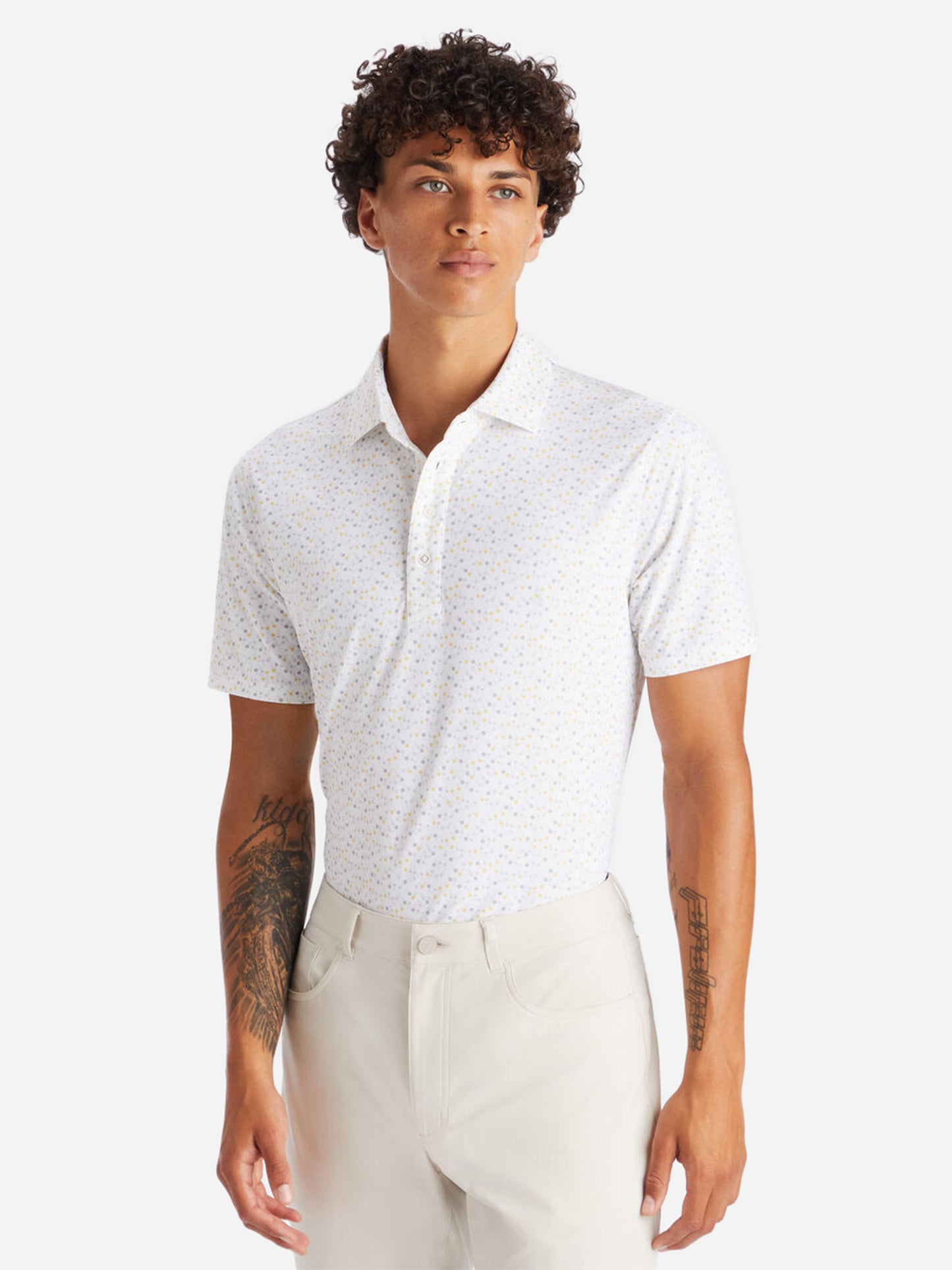 G/FORE Men's Aye Papi Tech Piqué Polo - Saint Bernard