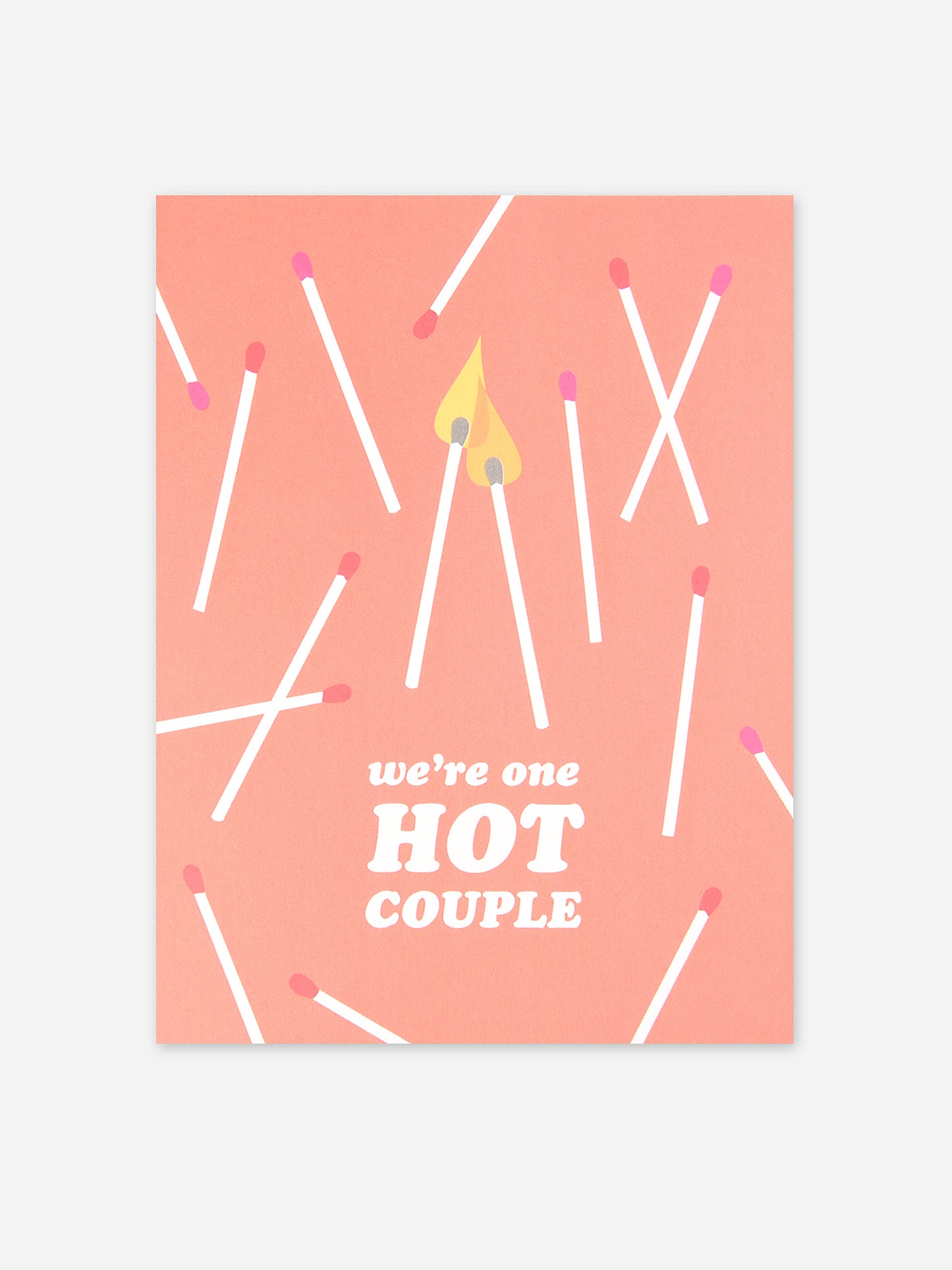 Graphic Anthology One Hot Couple Card - Saint Bernard