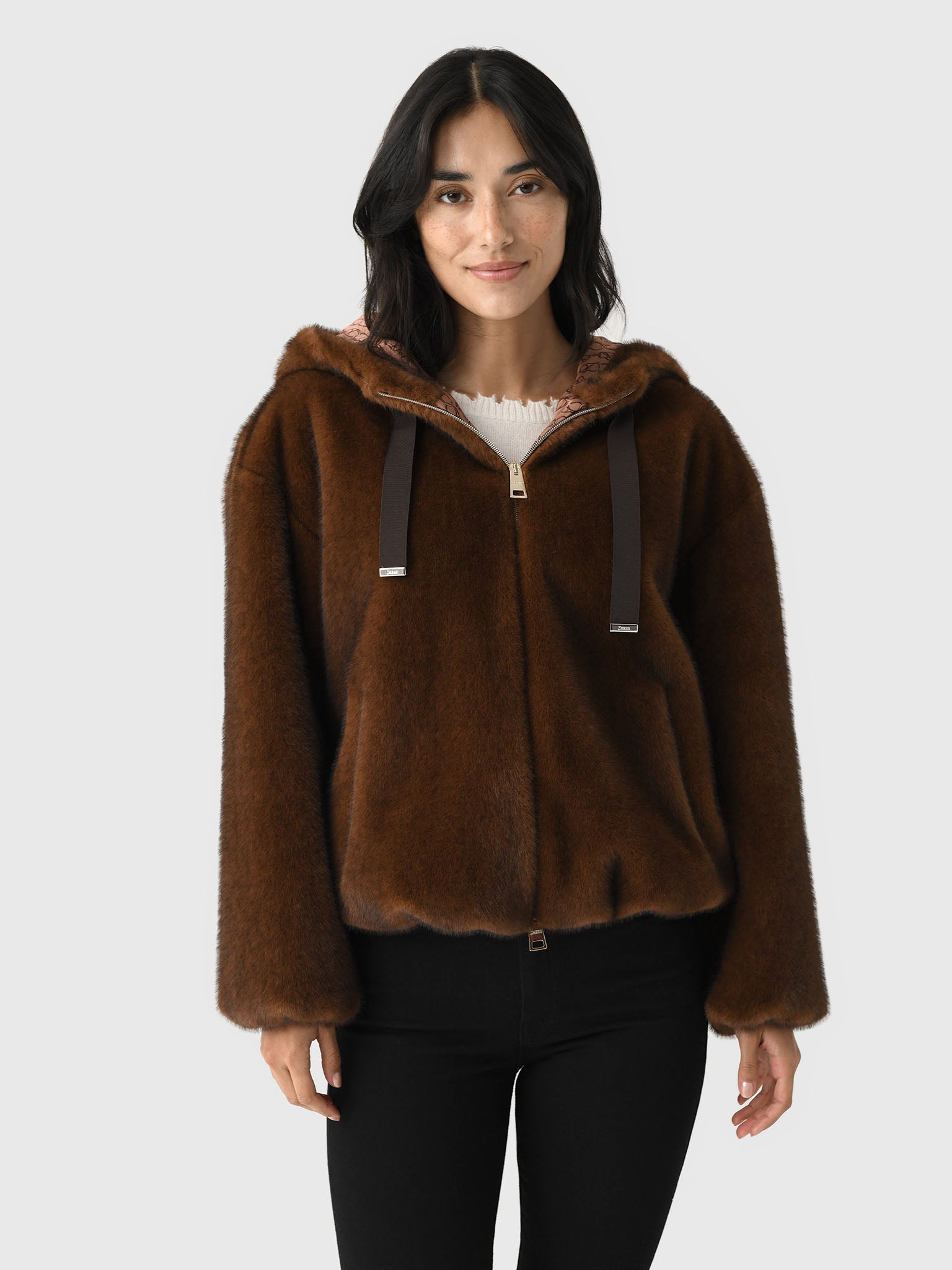 Herno Women's Alternative Mink Fur Bomber Jacket | $735.00 | Saint