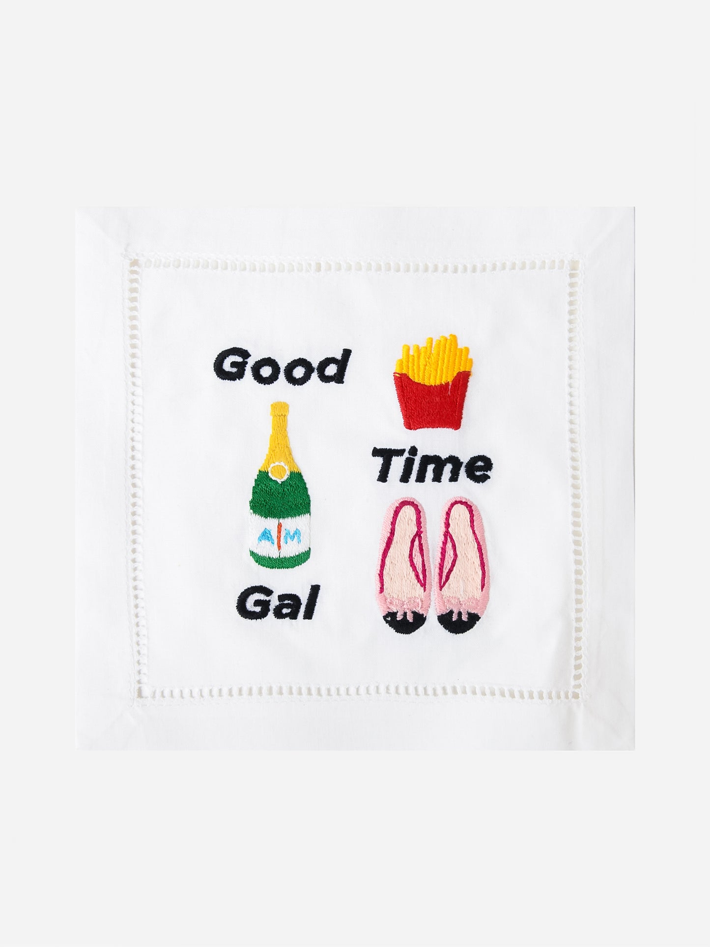 August Morgan Good Time Gal Cocktail Napkin Set - Saint Bernard
