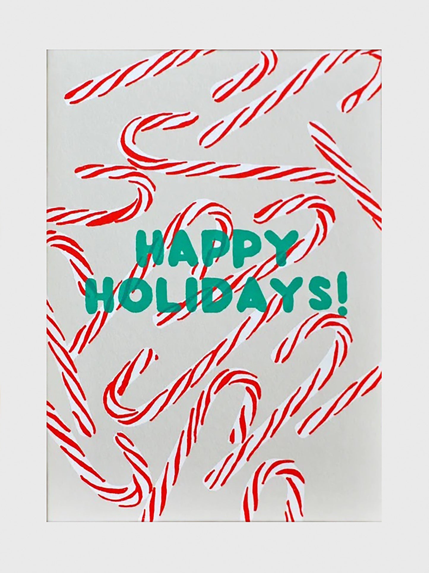 Alphabet Studios Candy Canes Card - Saint Bernard