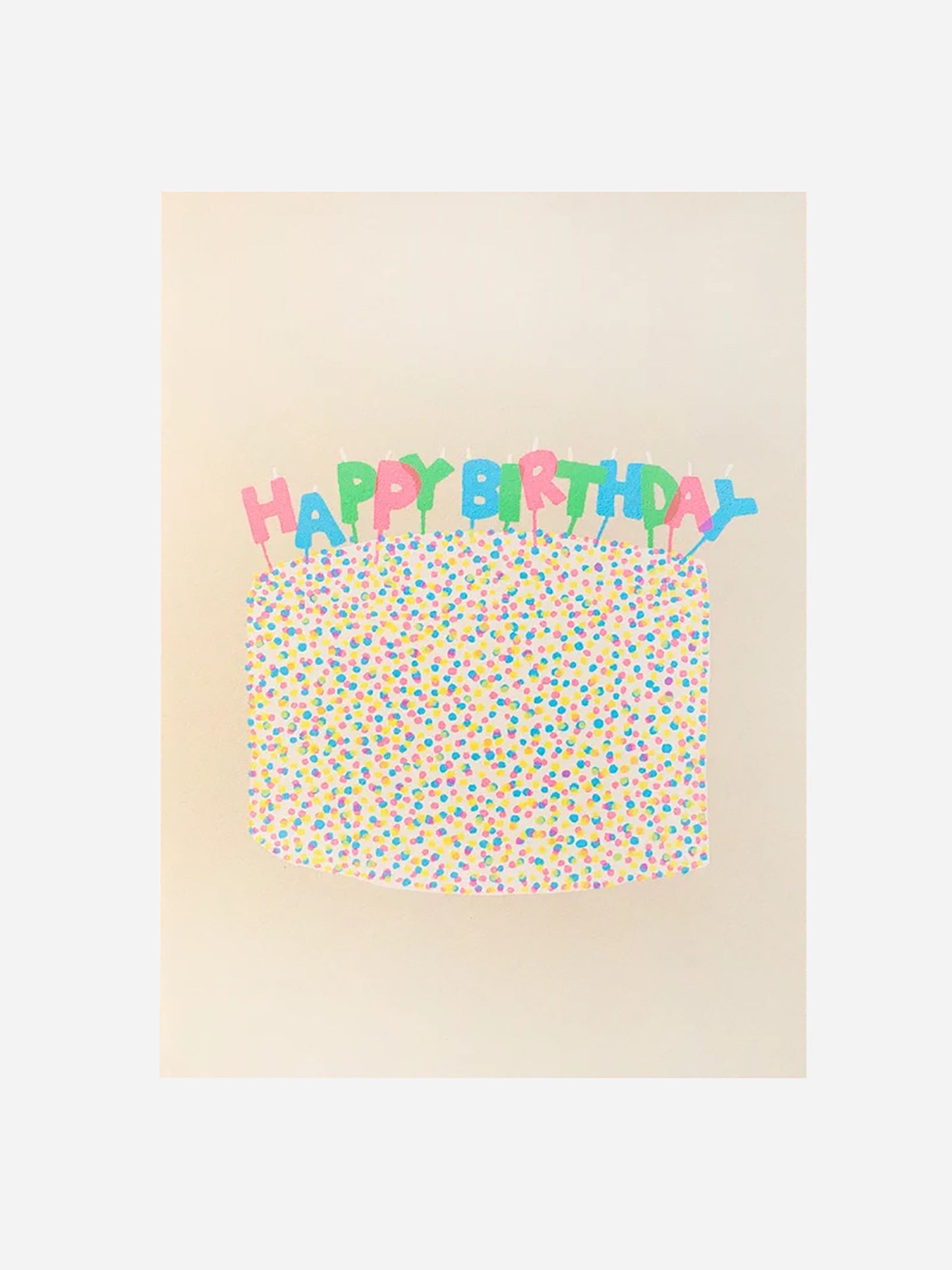 Alphabet Studios Birthday Cake Card - Saint Bernard