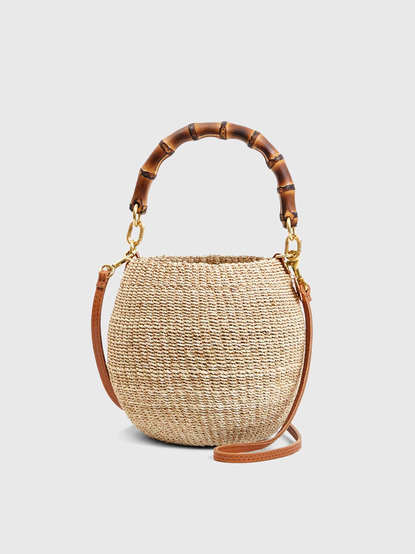 Clare V. Petit Pot de Miel Basket Bag - Saint Bernard