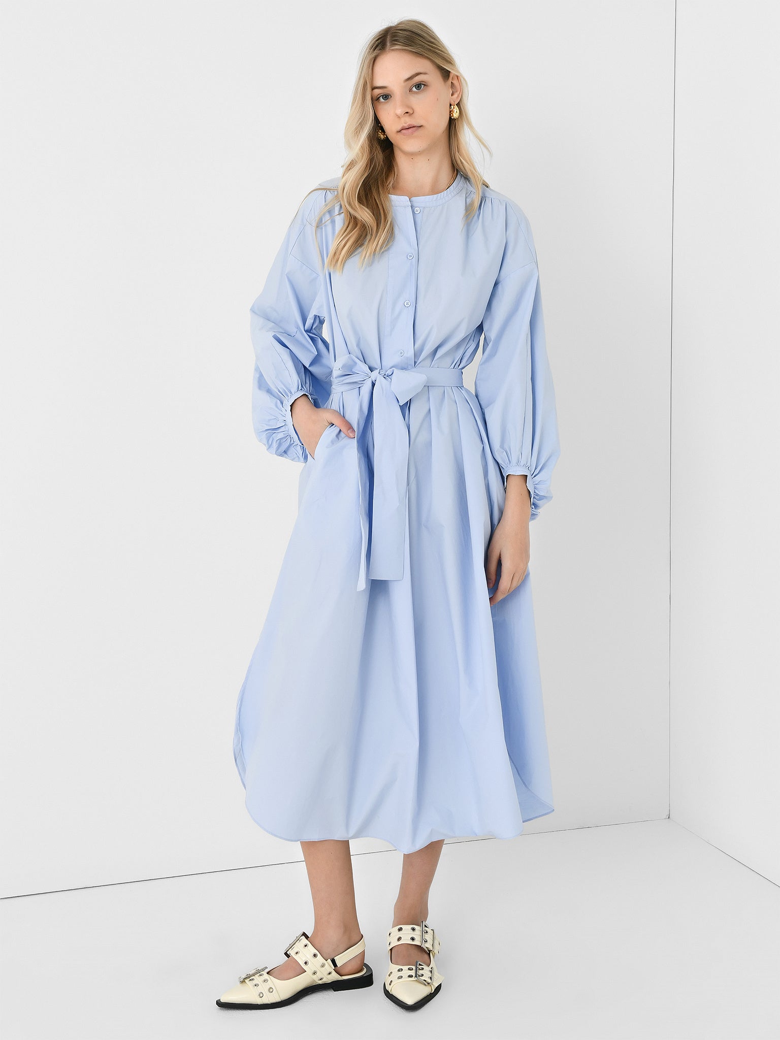 English Factory Women's Billow Sleeve Maxi Dress Saint Bernard English Factory Women's Billow Sleeve Maxi Dress Saint Bernard