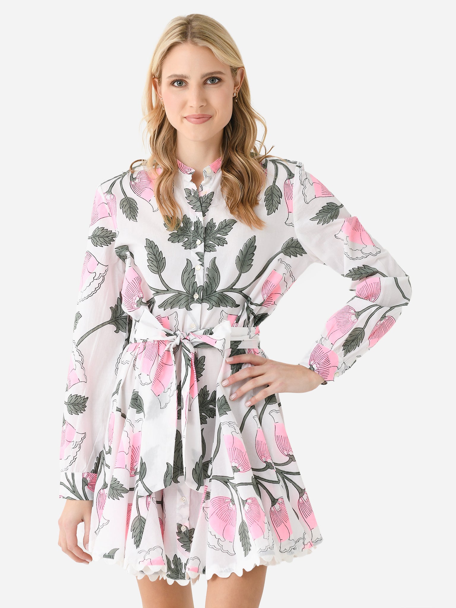 Juliet Dunn Women's Bellflower Block Print Godet Dress Saint Bernard Juliet Dunn Women's Bellflower Block Print Godet Dress Saint Bernard