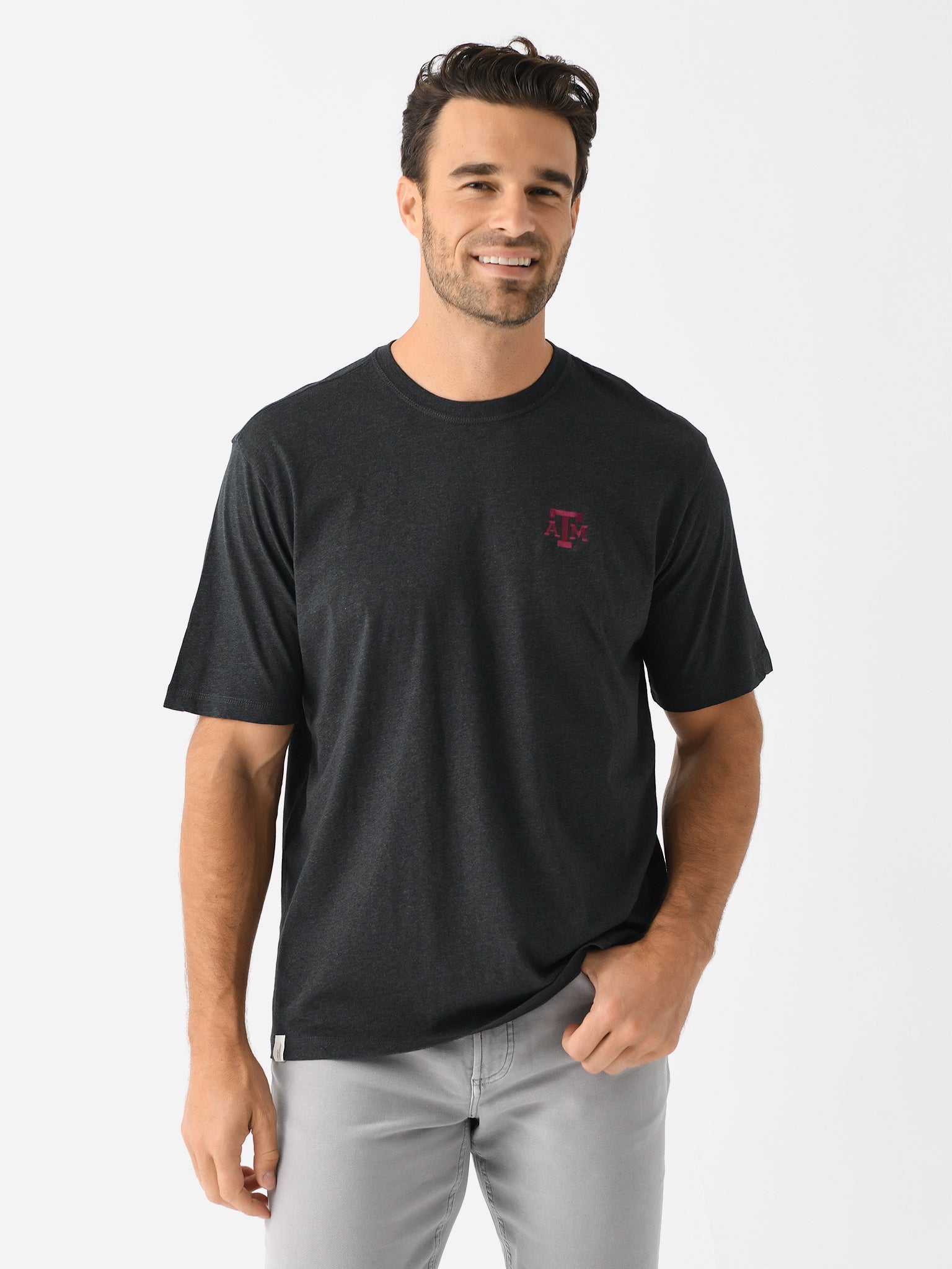 Johnnie-O Men's Collegiate Heathered Spencer Cotton T-Shirt