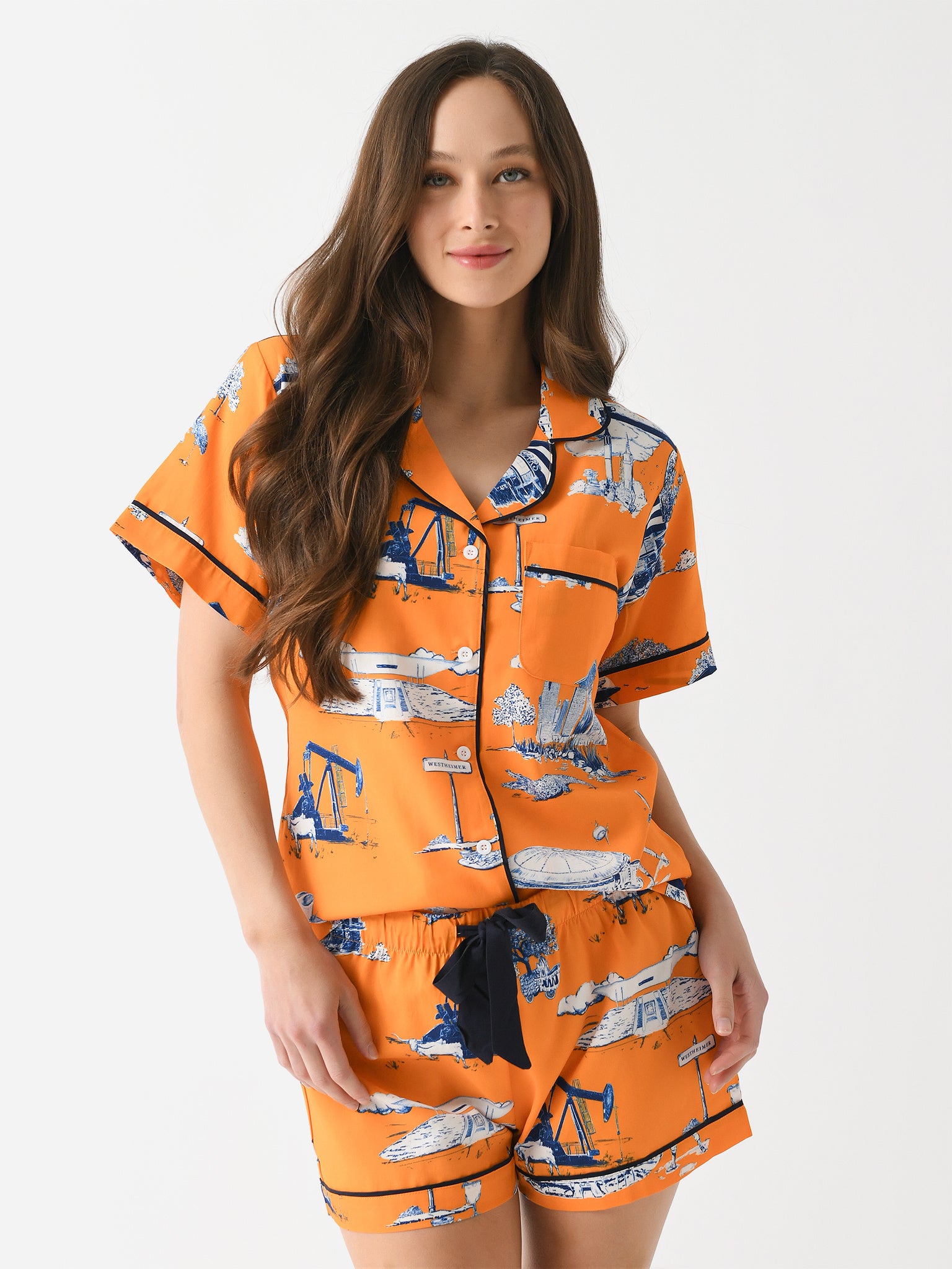 Ramona Toile Pajama Set
