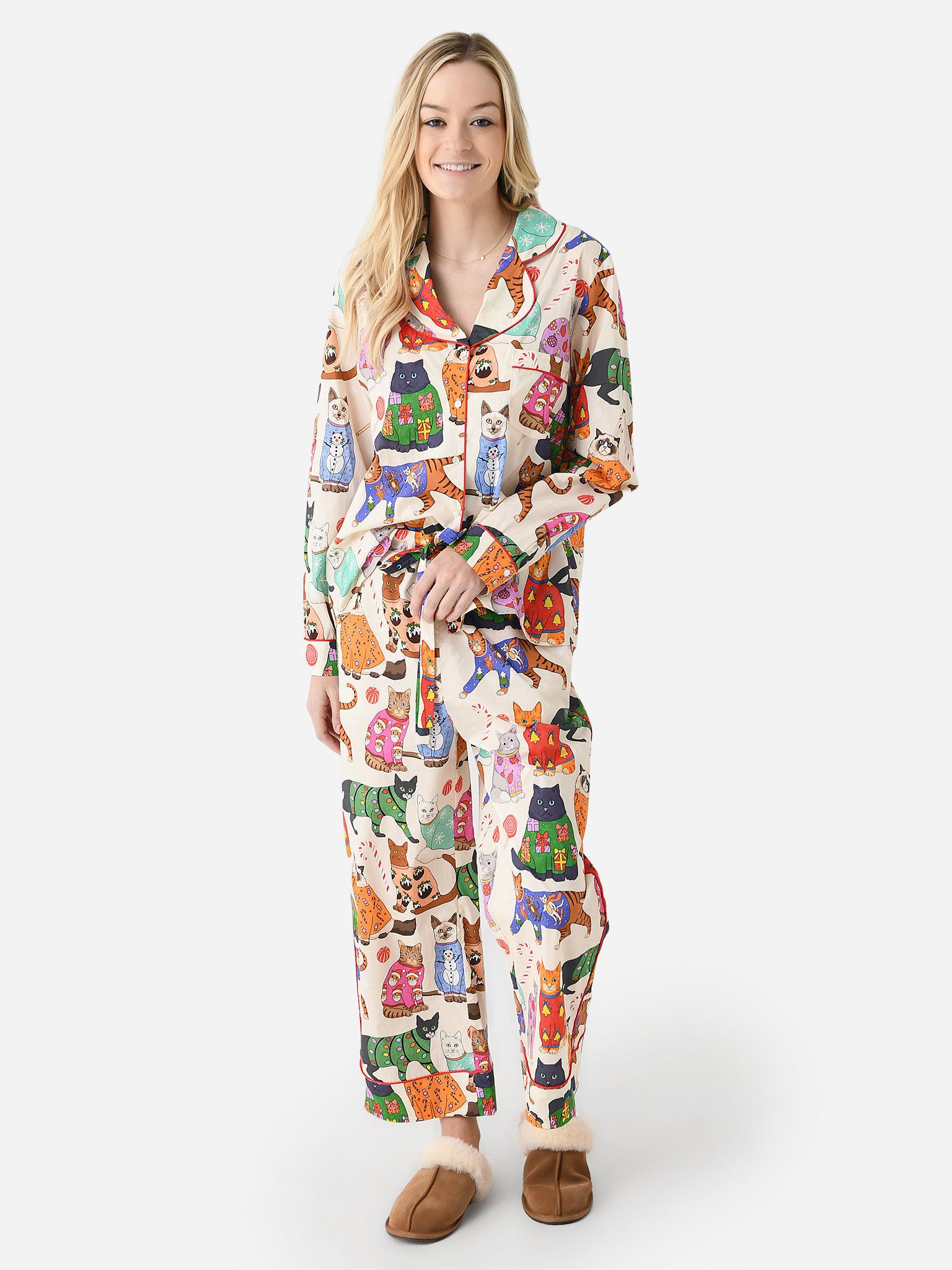 Karen Mabon Women's Have Yourself A Meowy Little Christmas Pajama Set