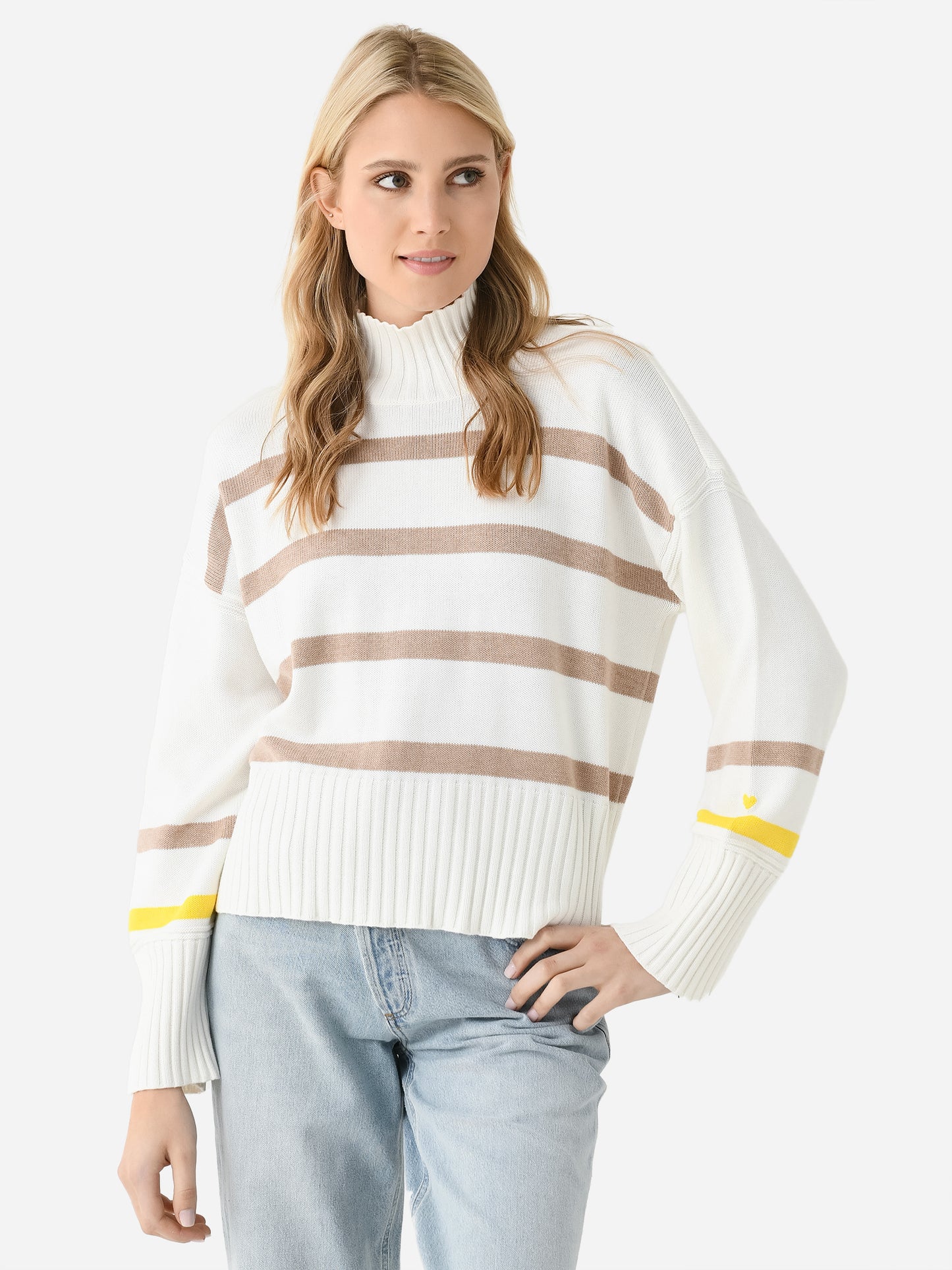 Kerri Rosenthal Women's Marlow Wide Stripe Sweater - Saint Bernard