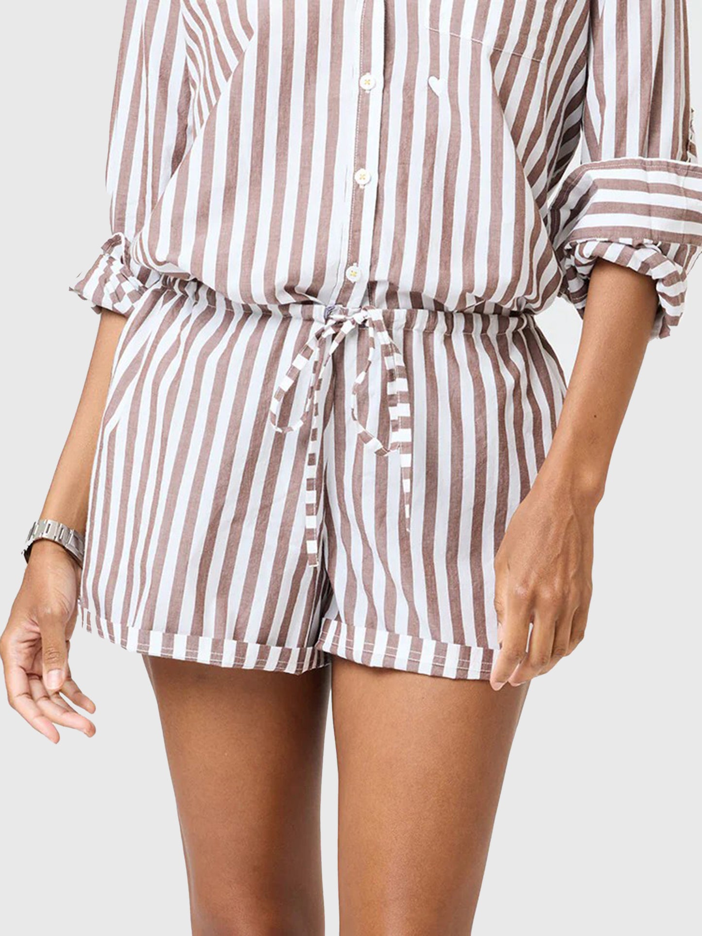 Kerri Rosenthal Women's Weekend Stripe Short - Saint Bernard