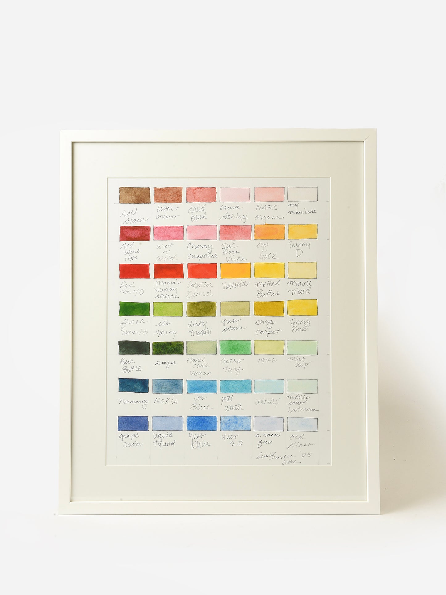 Lia Burke Libaire Lia's Colors Framed Print - Saint Bernard