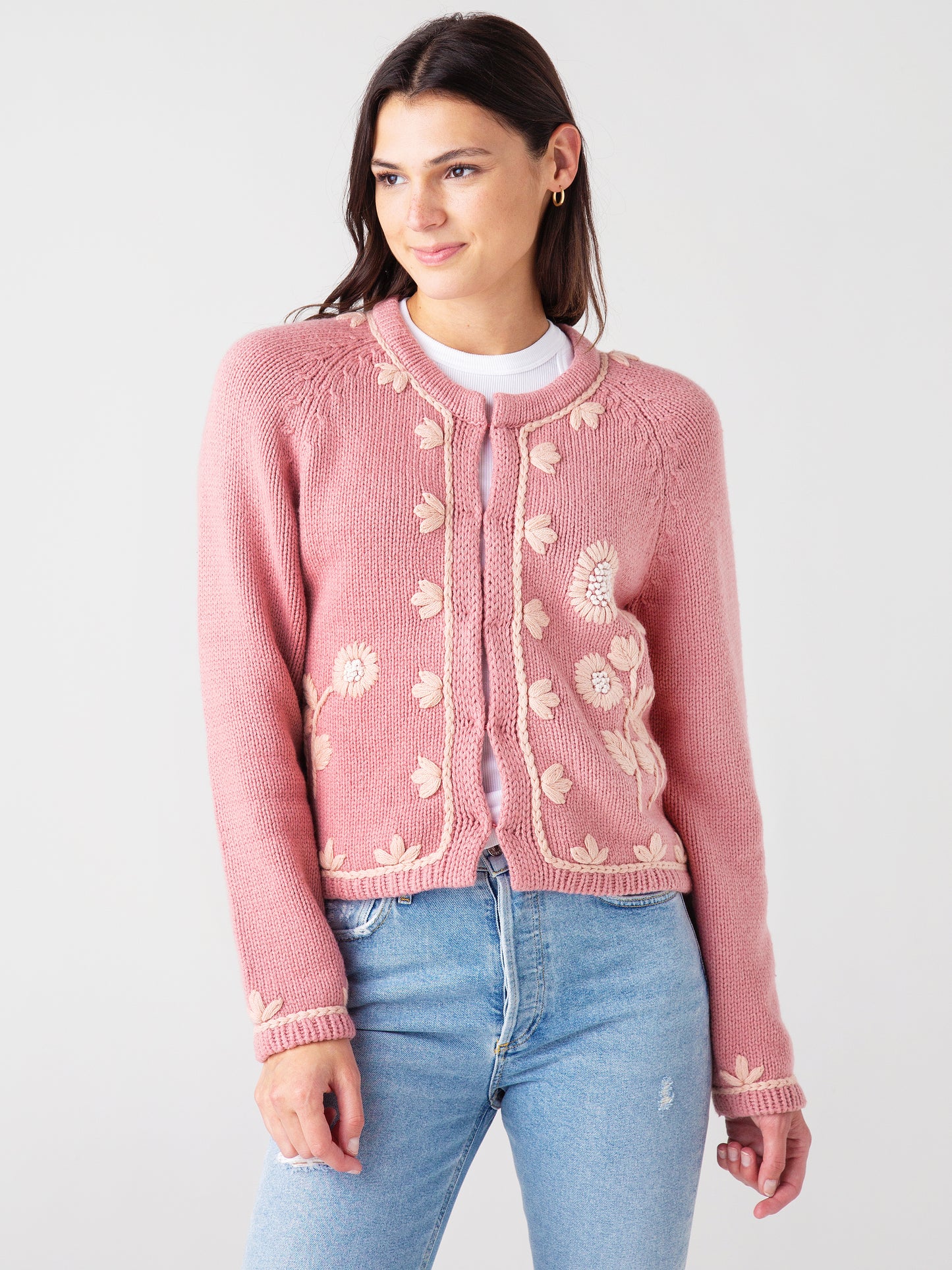 LoveShackFancy Women's Lafayette Cardigan - Saint Bernard