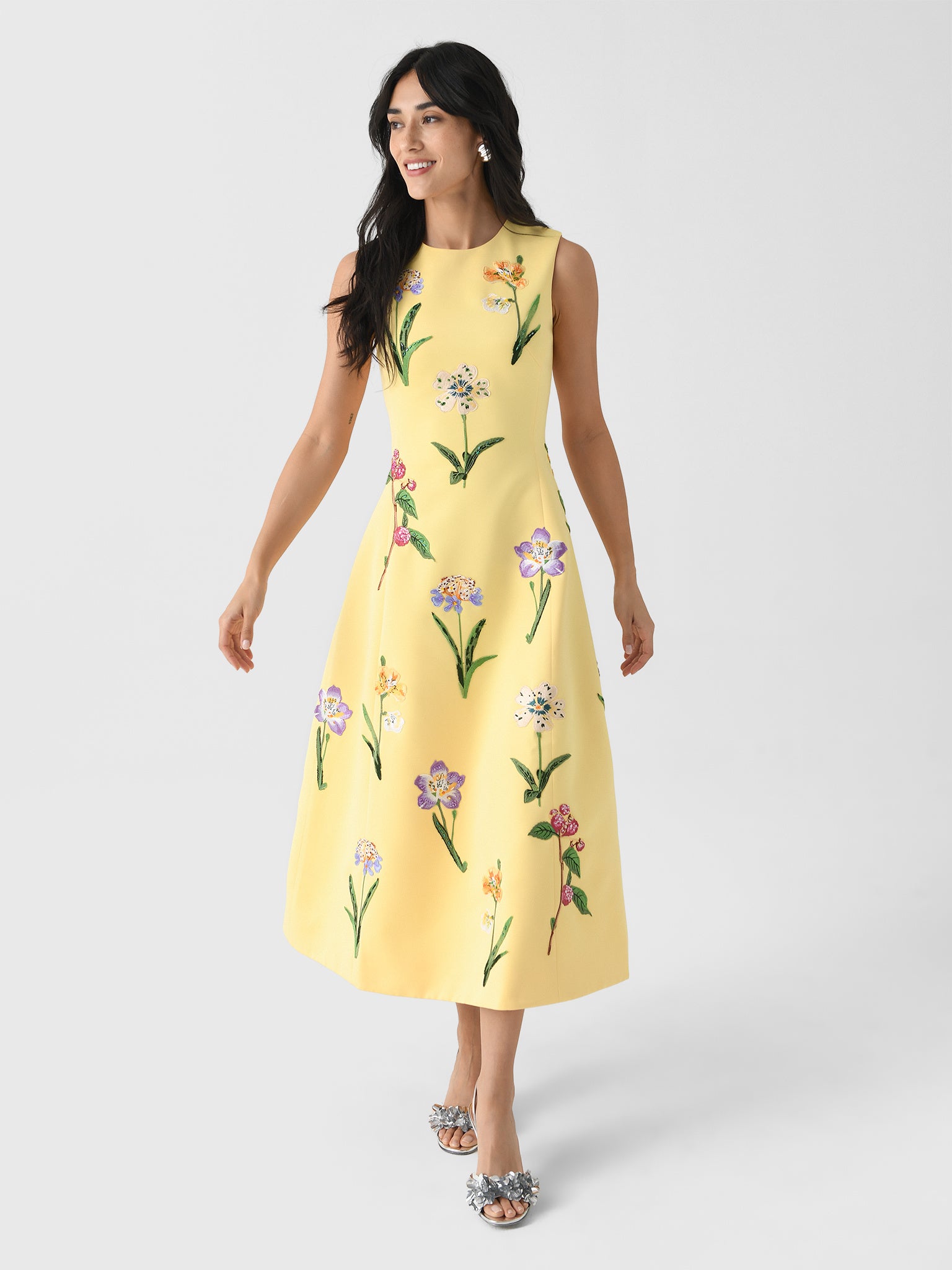 Leo Lin Women's Cleo Sleeveless Midi Dress Leo Lin Women's Cleo Sleeveless Midi Dress