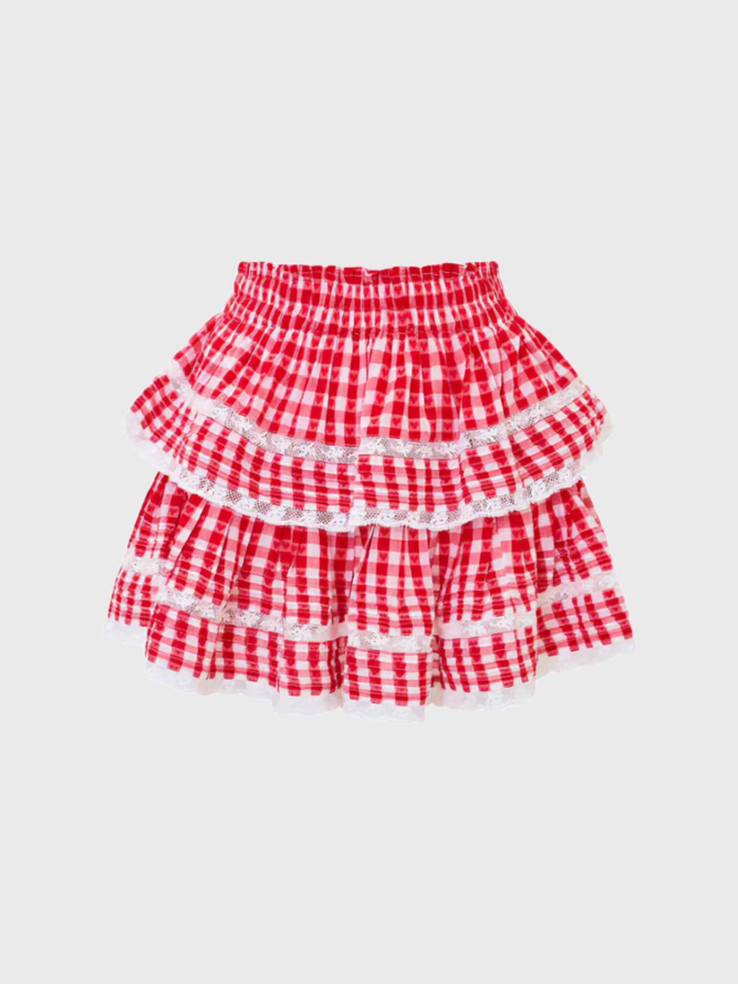 LoveShackFancy Women's Ruffle Mini Skirt - Saint Bernard