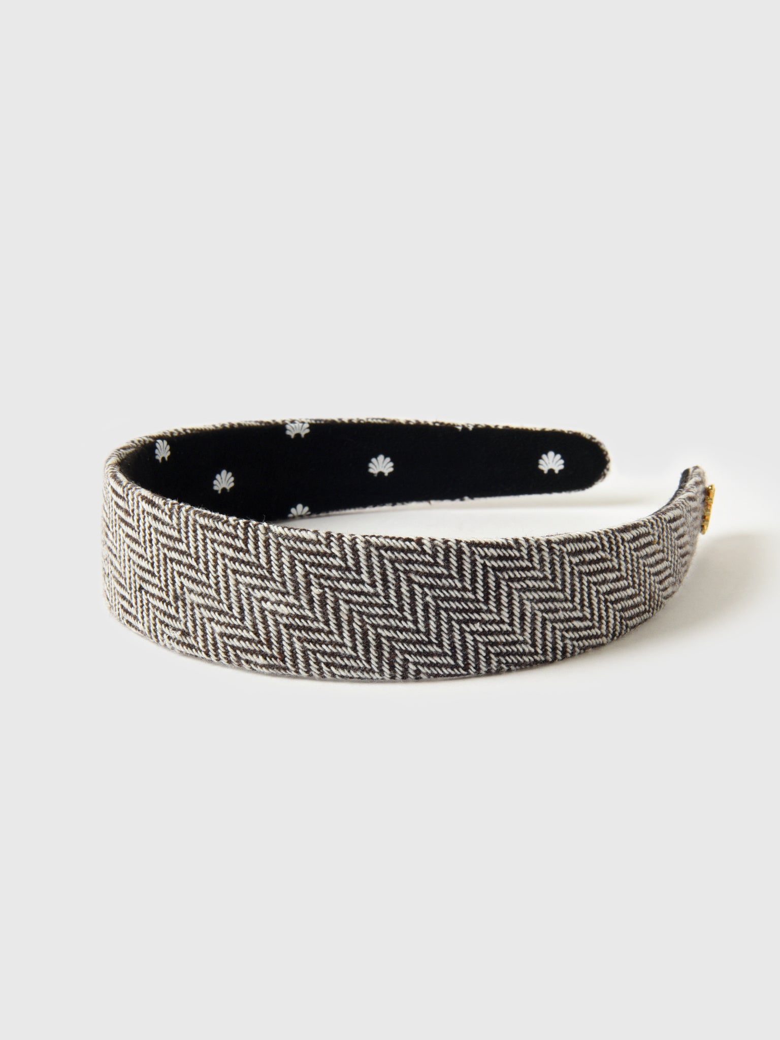 Lele Sadoughi Bessette Tweed Headband – Saint Bernard display picture 1