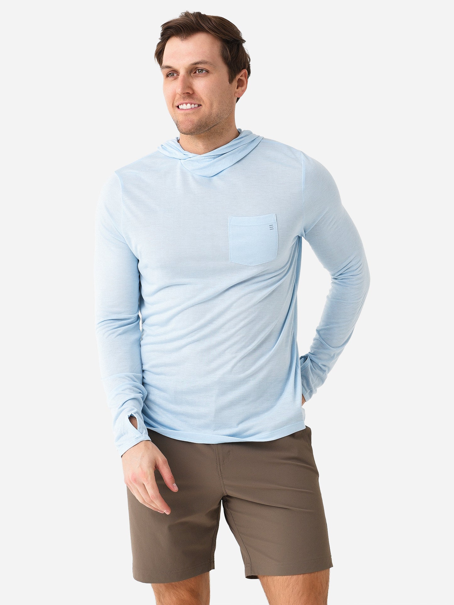 Free Fly Men's Bamboo Lightweight Hoodie - Saint Bernard