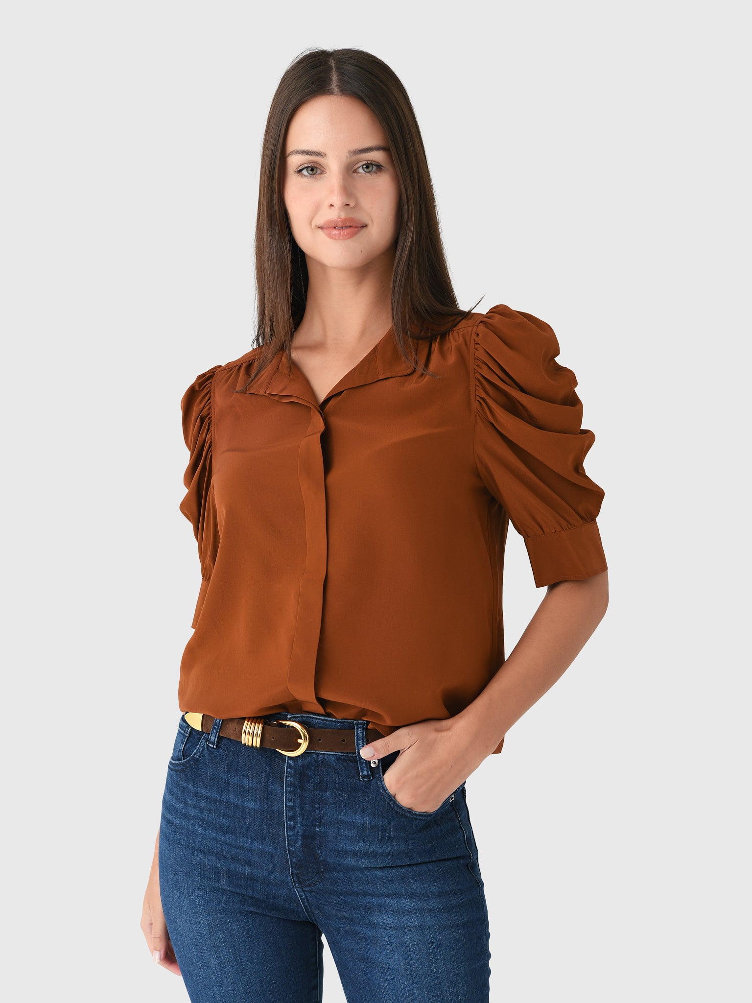 Frame Women's The Gillian Top – Saint Bernard