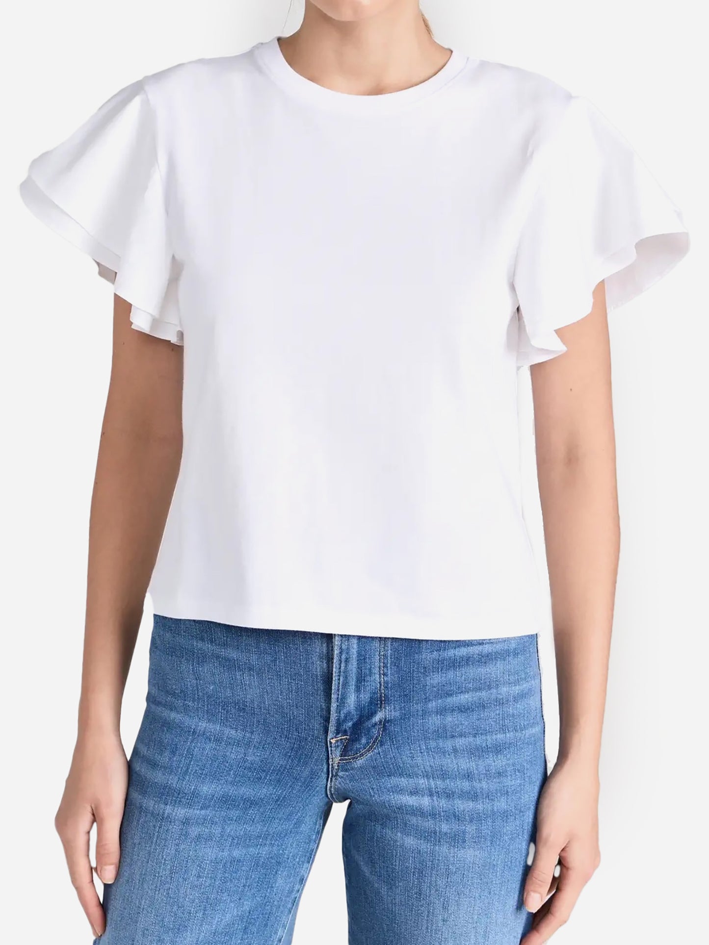 Frame Women's Flounce Crew Tee - Saint Bernard