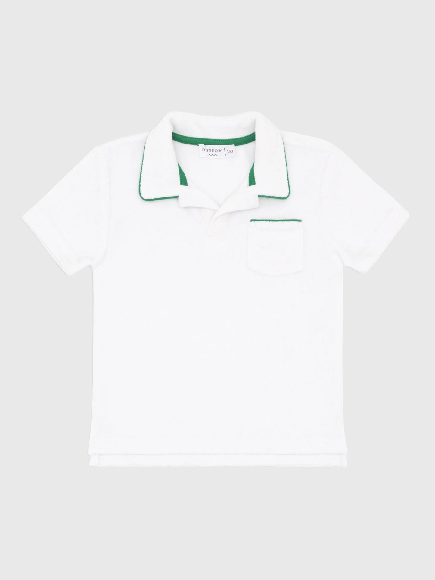 Minnow Boys' French Terry Polo - Saint Bernard