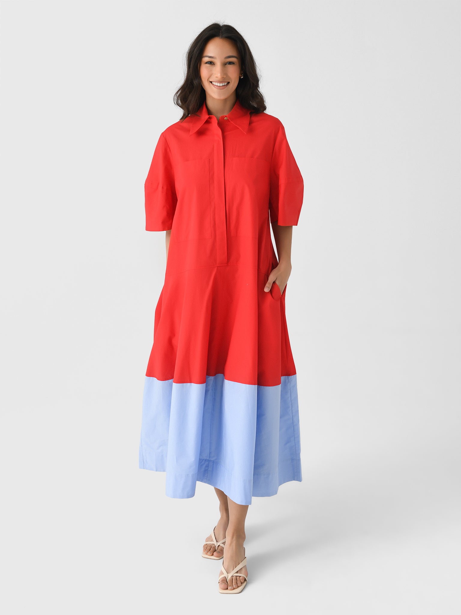 Lee Mathews Women's Wendy Shirt Dress Saint Bernard Lee Mathews Women's Wendy Shirt Dress Saint Bernard
