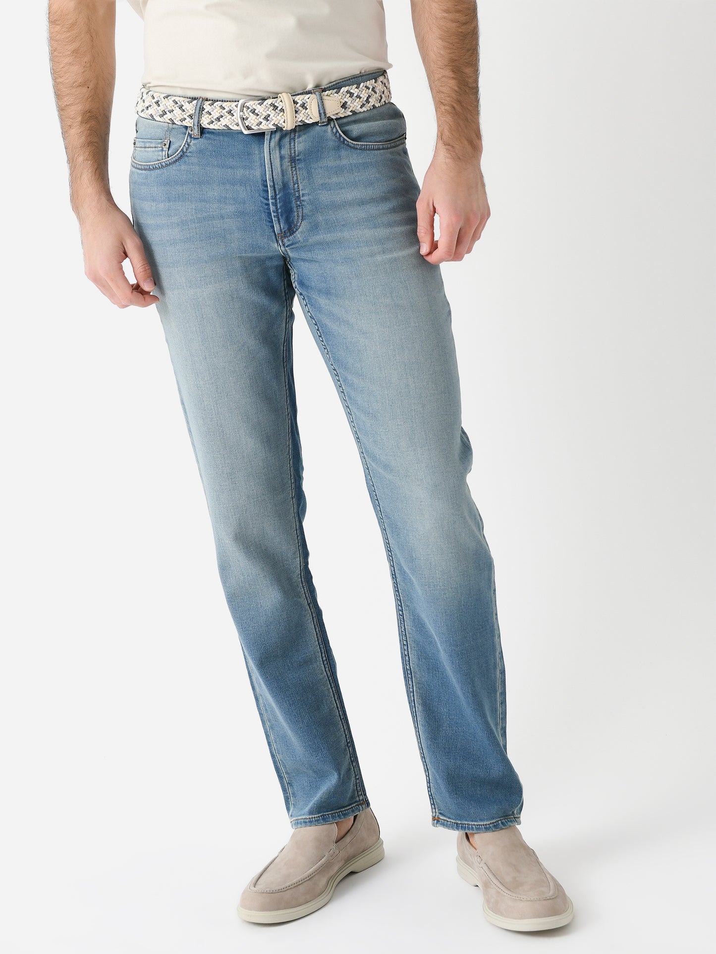 Faherty Brand Men's Stretch Terry Five-Pocket Jean - Saint Bernard