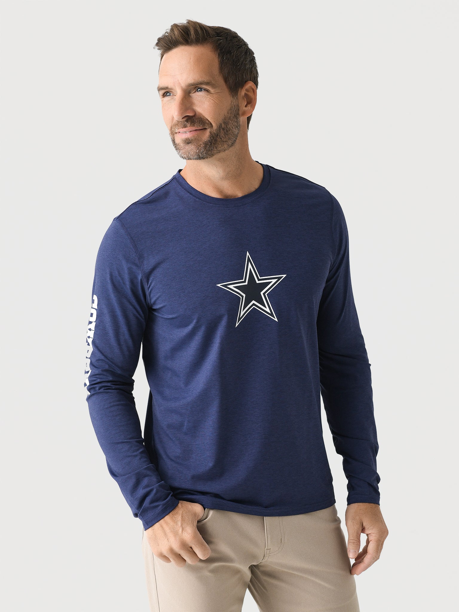 Greyson Men's Dallas Cowboys Guide Sport Long Sleeve Tee