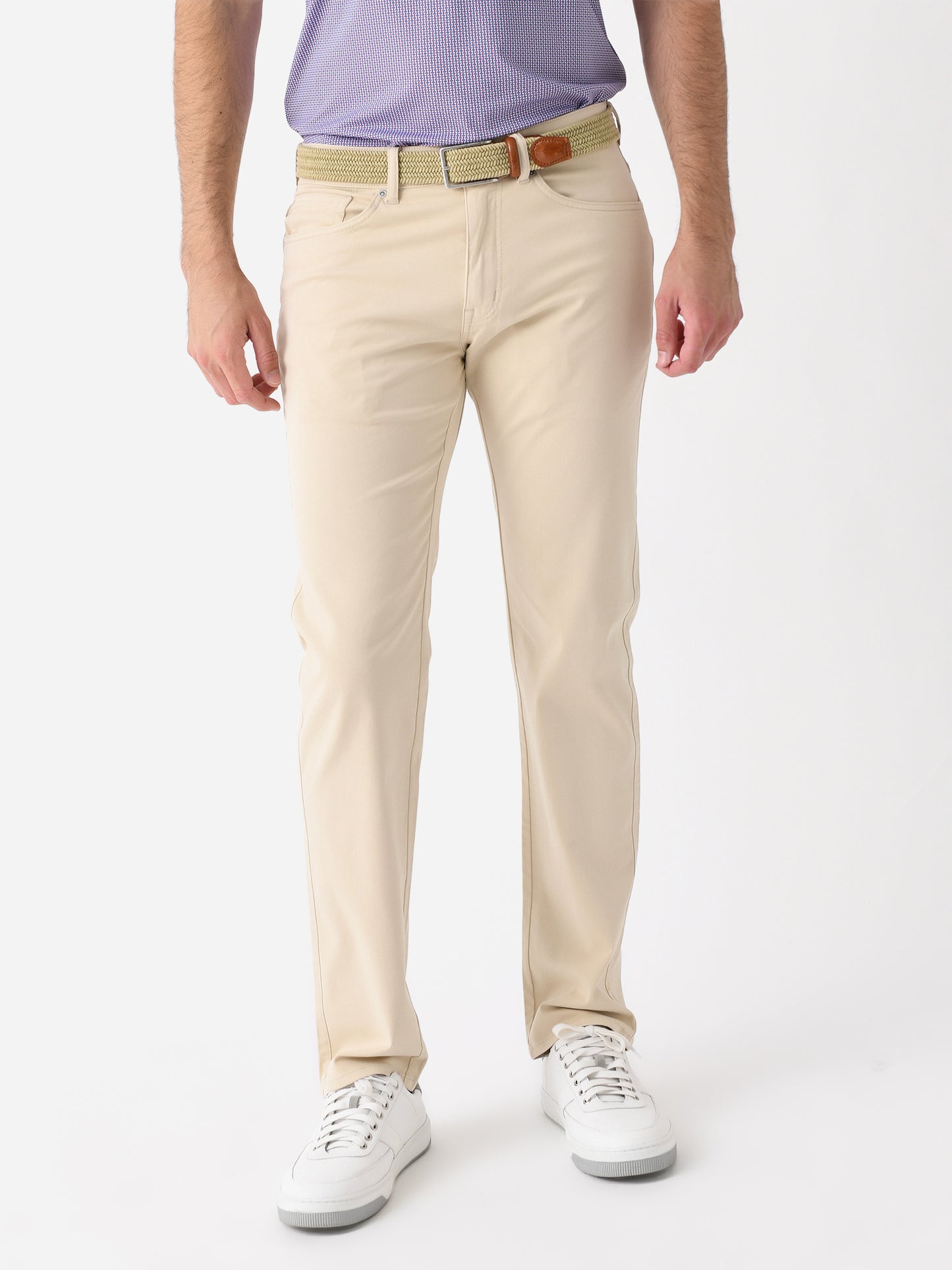 Peter Millar Crown Men's Signature Sateen Five-Pocket Pant - Saint Bernard